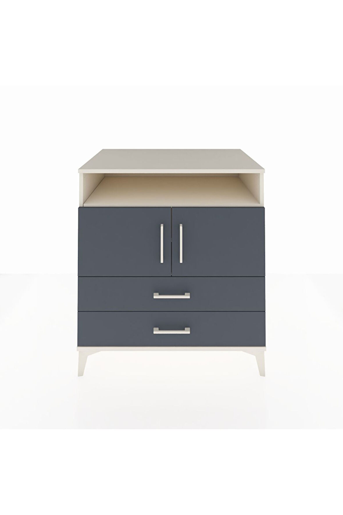 Kronos Şifonyer 3 Raflı 2 Çekmeceli 2 Kapaklı 88x59x96 Aytaşı-Antrasit