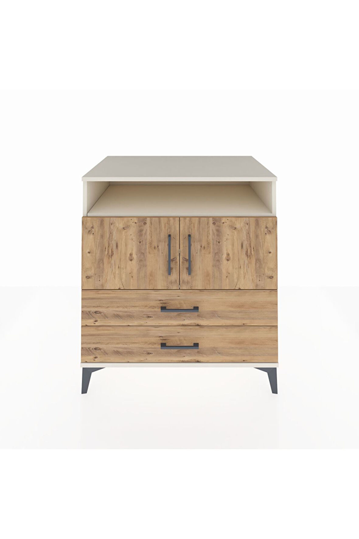 Kronos Şifonyer 3 Raflı 2 Çekmeceli 2 Kapaklı 88x59x96 Aytaşı-Çam