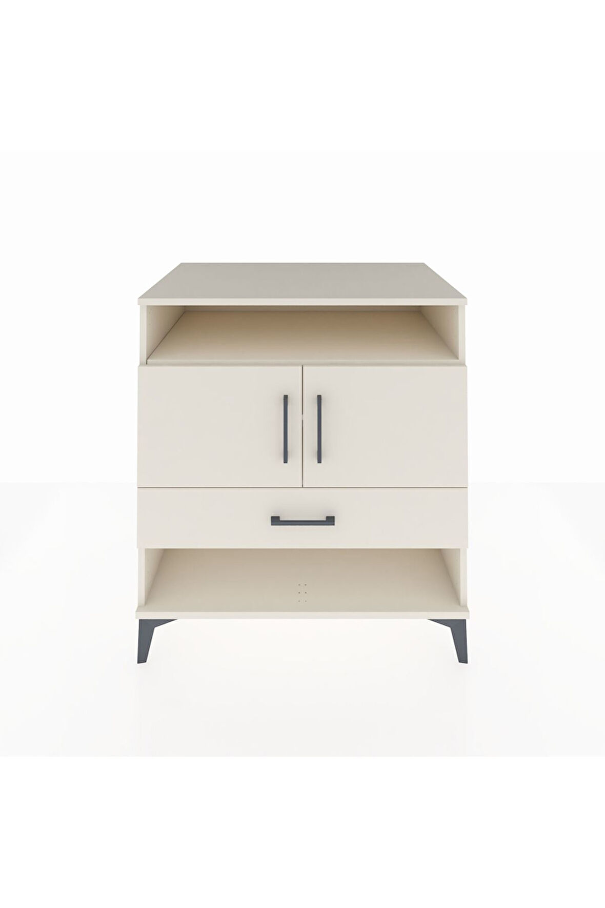 Kronos Şifonyer 3 Raflı Tek Çekmeceli 2 Kapaklı 88x59x96 Aytaşı-Aytaşı