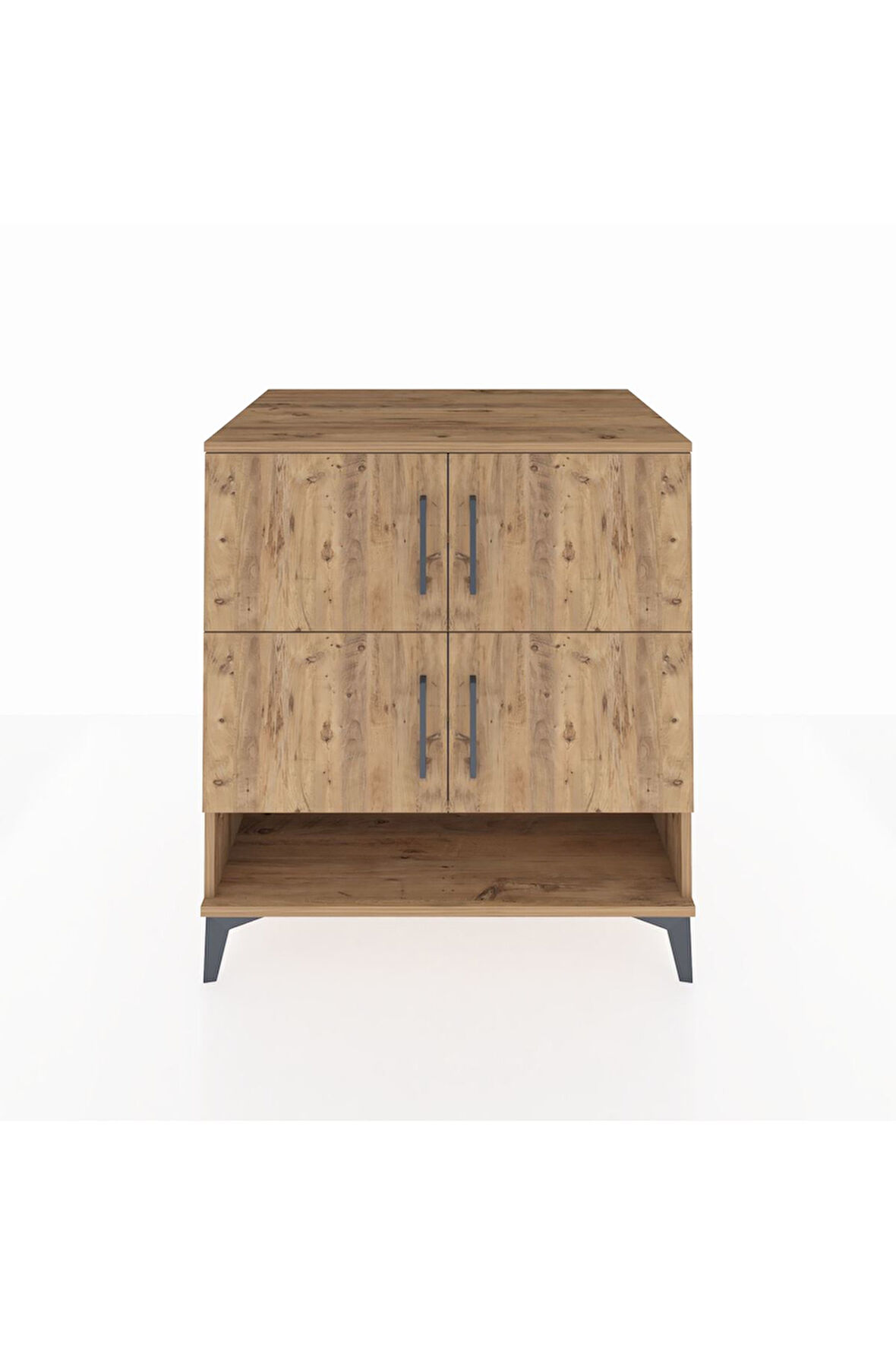 Kronos Şifonyer 4 Raflı 4 Kapaklı 88x59x96 Çam-Çam