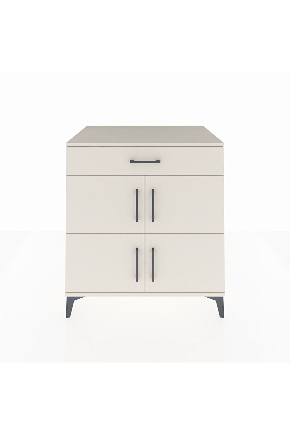 Kronos Şifonyer 3 Raflı Tek Çekmeceli 4 Kapaklı 88x59x96 Aytaşı-Aytaşı