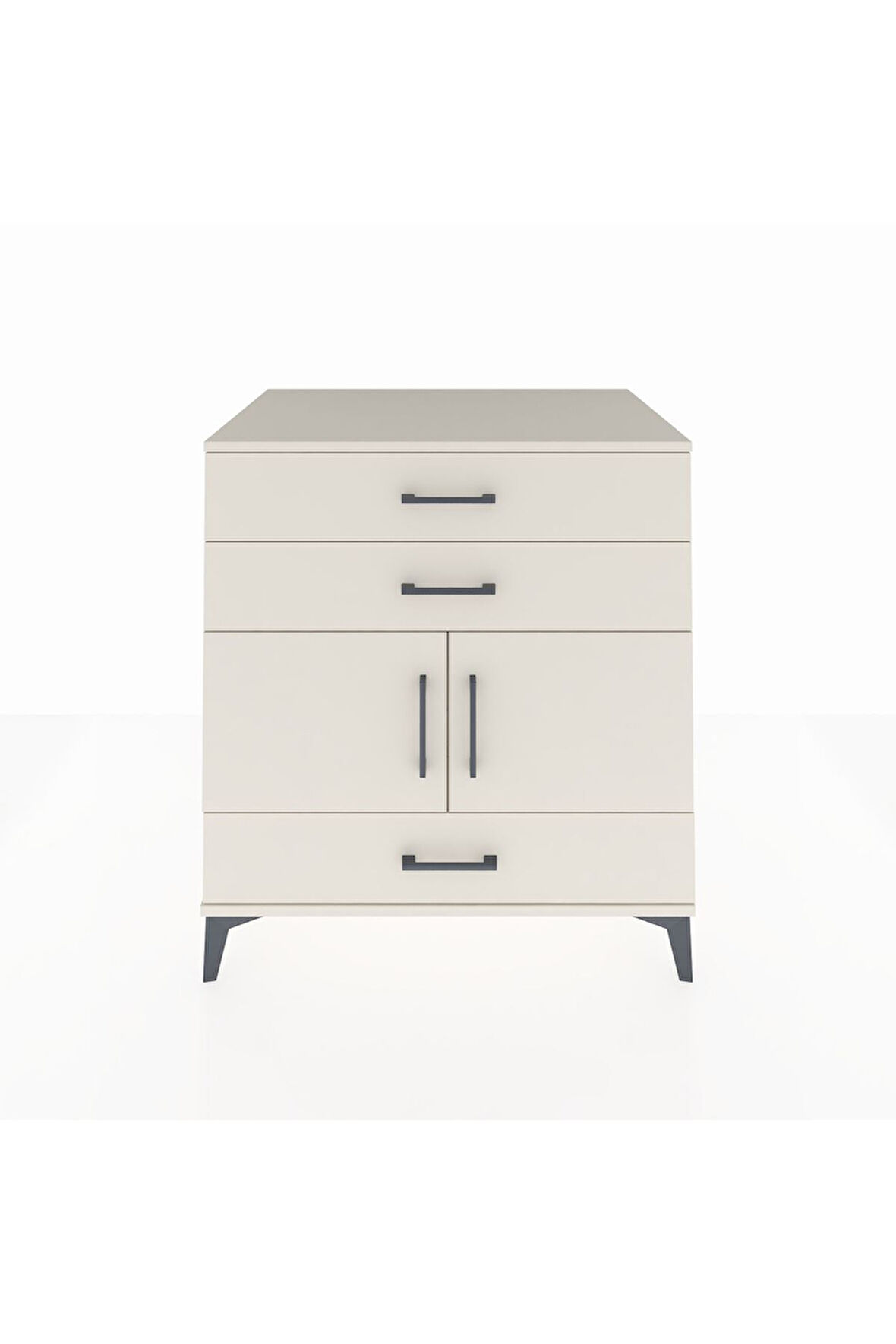 Kronos Şifonyer Tek Raflı 3 Çekmeceli 2 Kapaklı 88x59x96 Aytaşı-Aytaşı