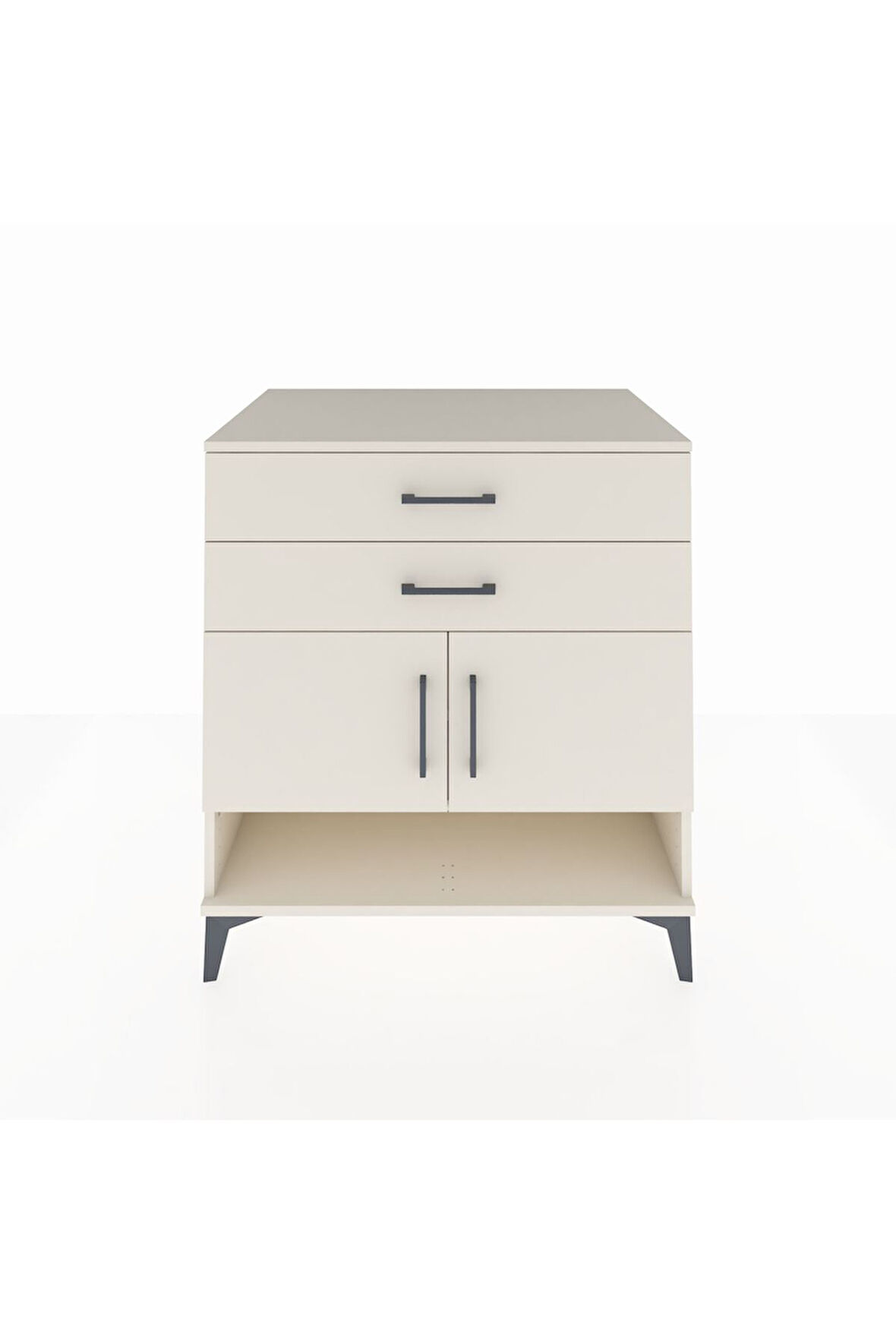 Kronos Şifonyer 2 Raflı 2 Çekmeceli 2 Kapaklı 88x59x96 Aytaşı-Aytaşı