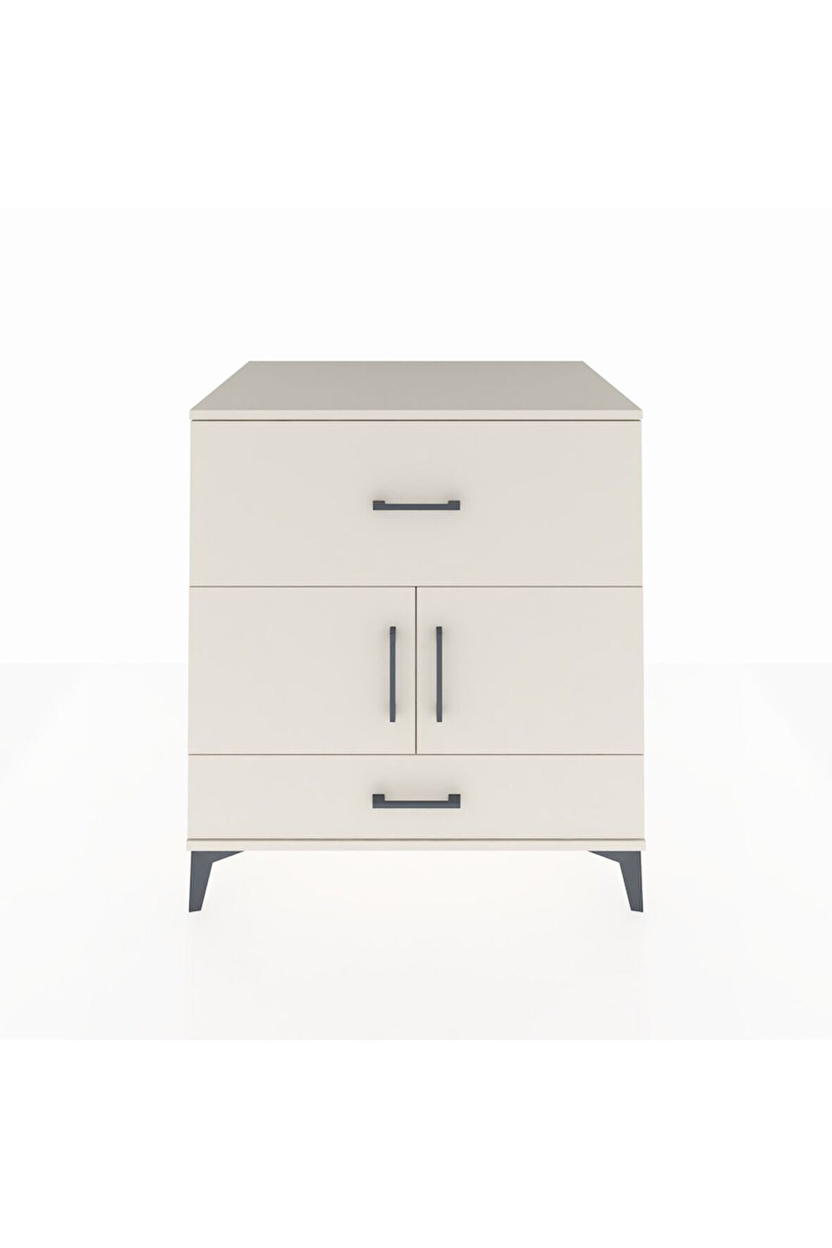 Kronos Şifonyer Tek Raflı 2 Çekmeceli 2 Kapaklı 88x59x96 Aytaşı-Aytaşı