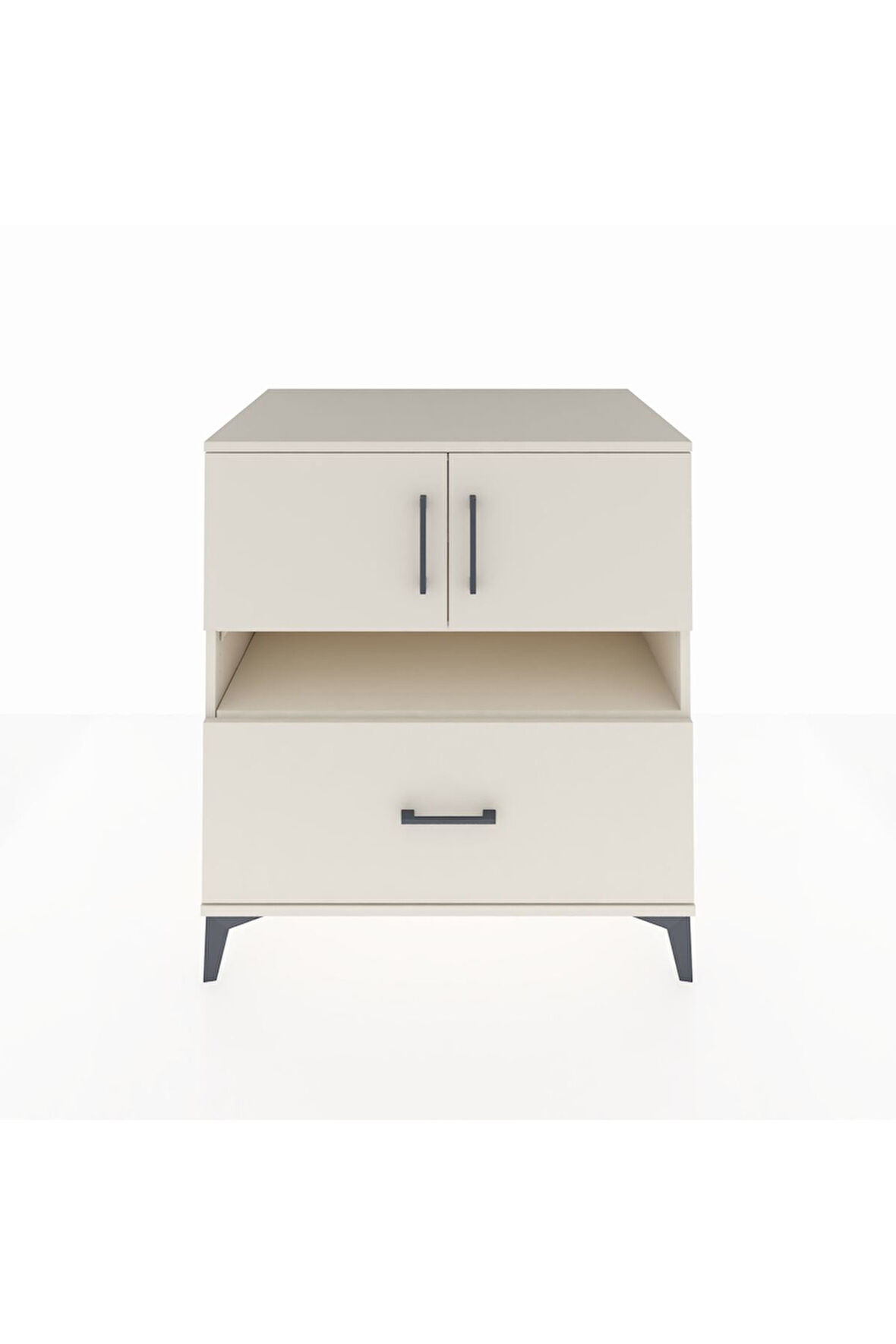 Kronos Şifonyer 3 Raflı Tek Çekmeceli 2 Kapaklı 88x59x96 Aytaşı-Aytaşı