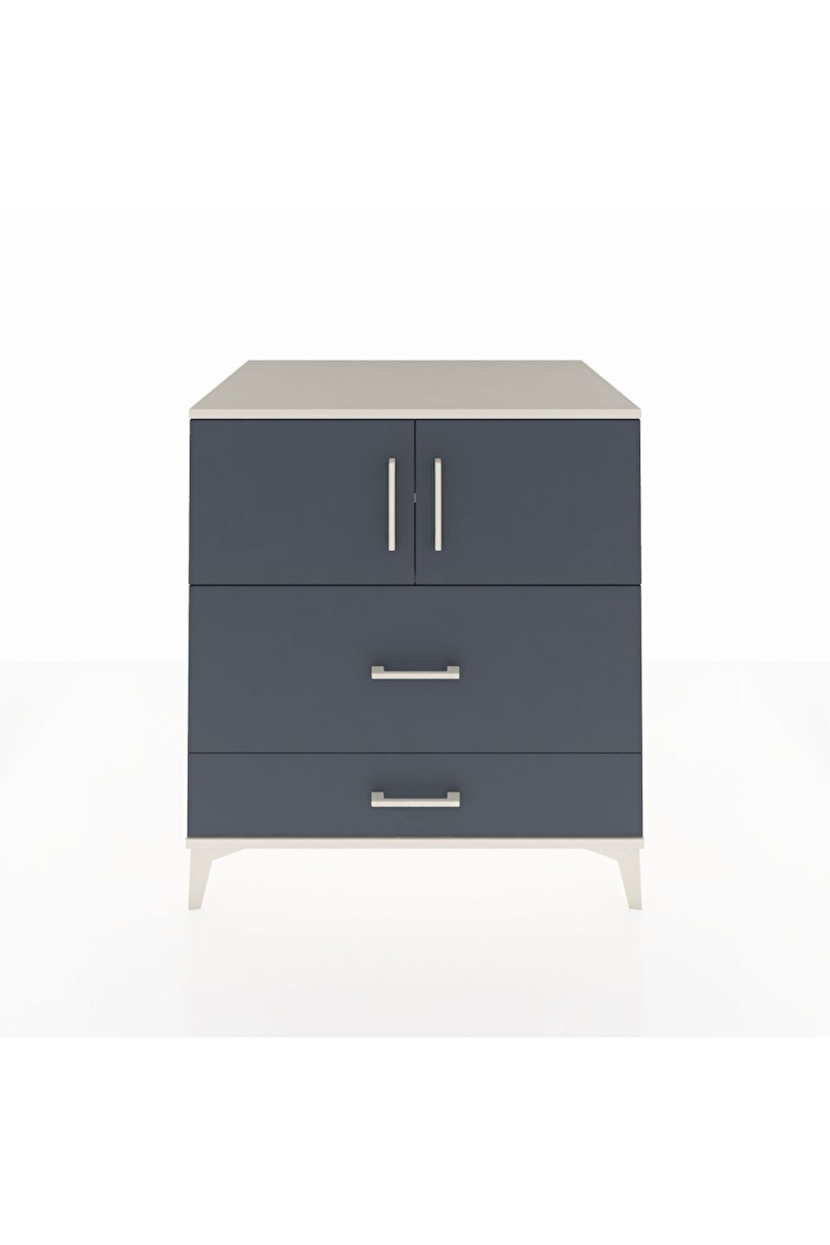 Kronos Şifonyer 2 Raflı 2 Çekmeceli 2 Kapaklı 88x59x96 Aytaşı-Antrasit