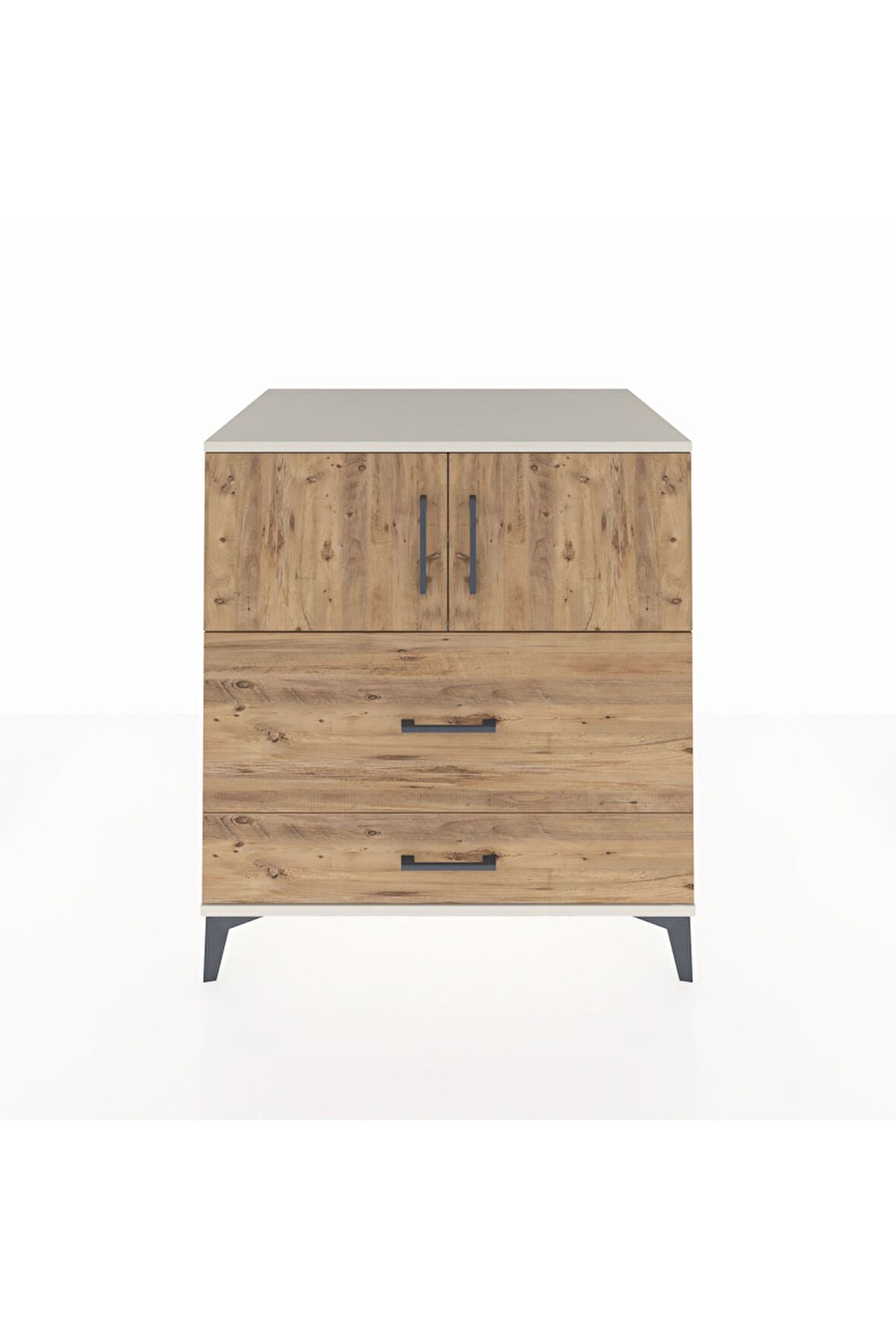 Kronos Şifonyer 2 Raflı 2 Çekmeceli 2 Kapaklı 88x59x96 Aytaşı-Çam