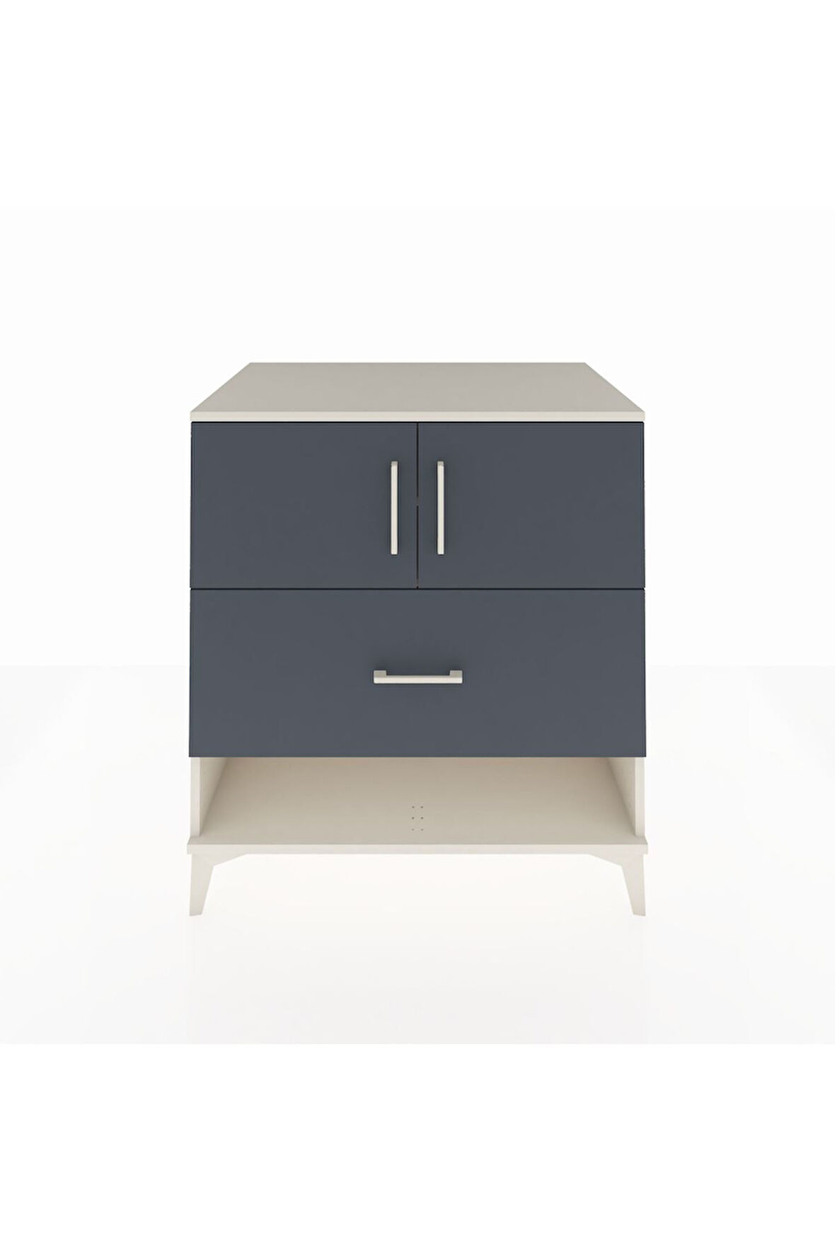 Kronos Şifonyer 2 Raflı Tek Çekmeceli 2 Kapaklı 88x59x96 Aytaşı-Antrasit