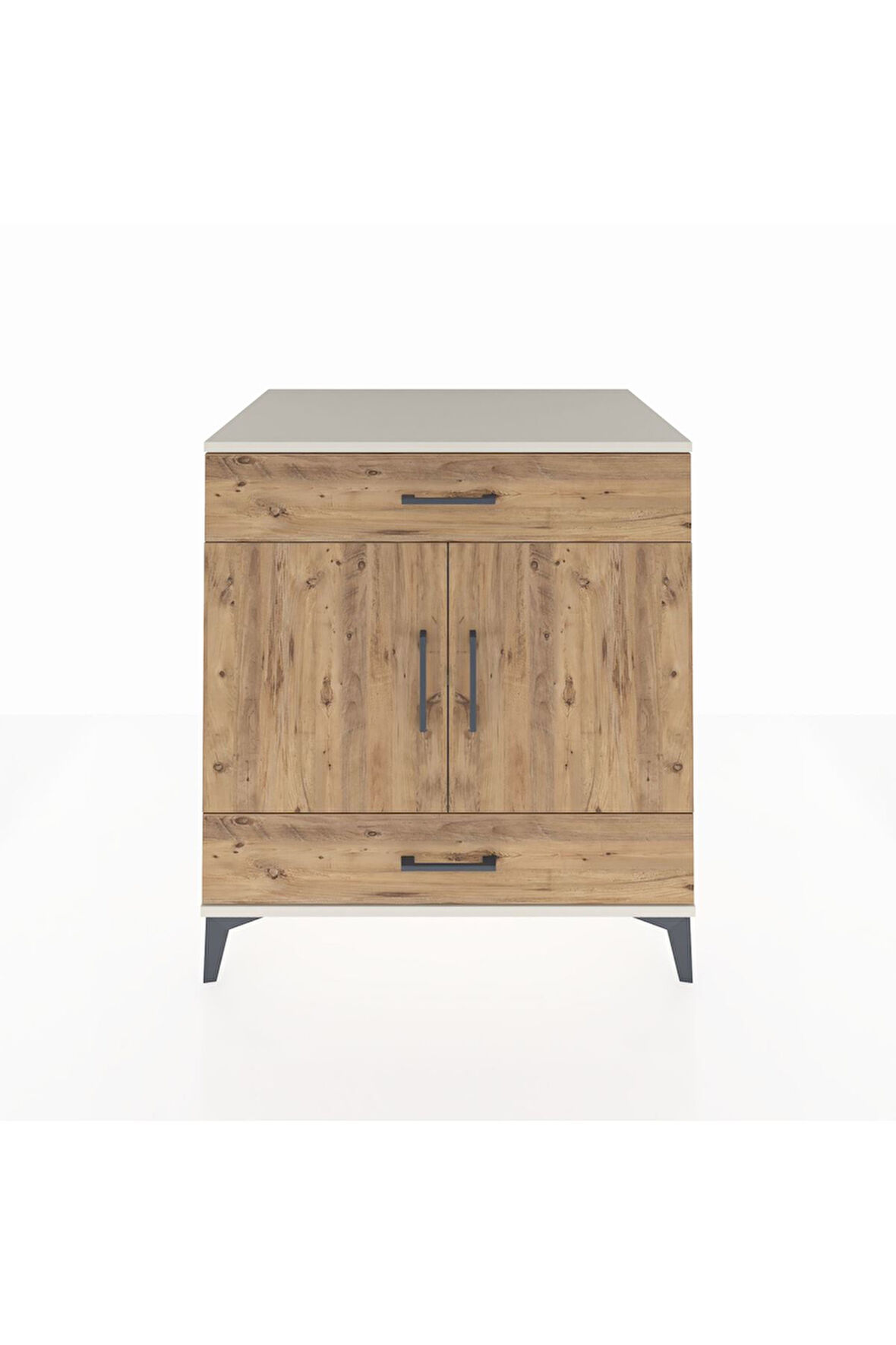 Kronos Şifonyer 2 Raflı 2 Çekmeceli 2 Kapaklı 88x59x96 Aytaşı-Çam