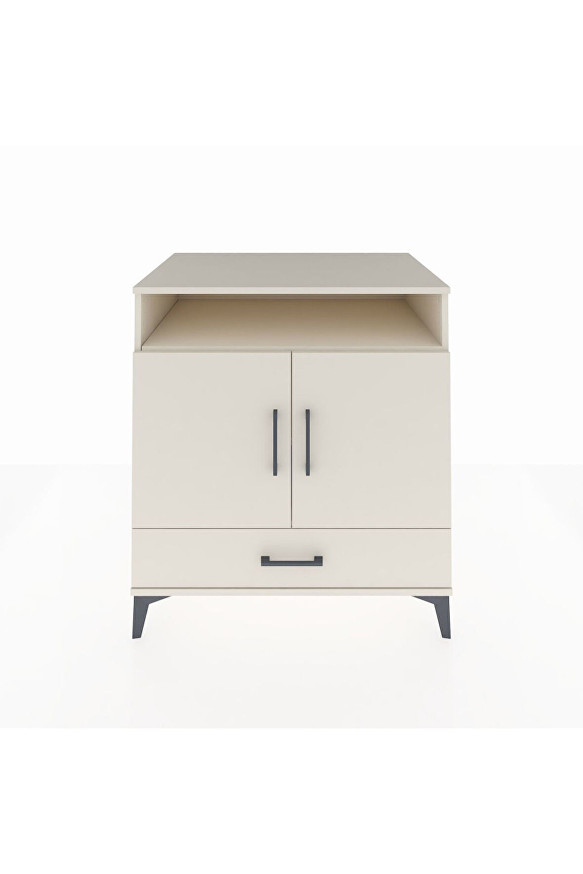 Kronos Şifonyer 3 Raflı Tek Çekmeceli 2 Kapaklı 88x59x96 Aytaşı-Aytaşı