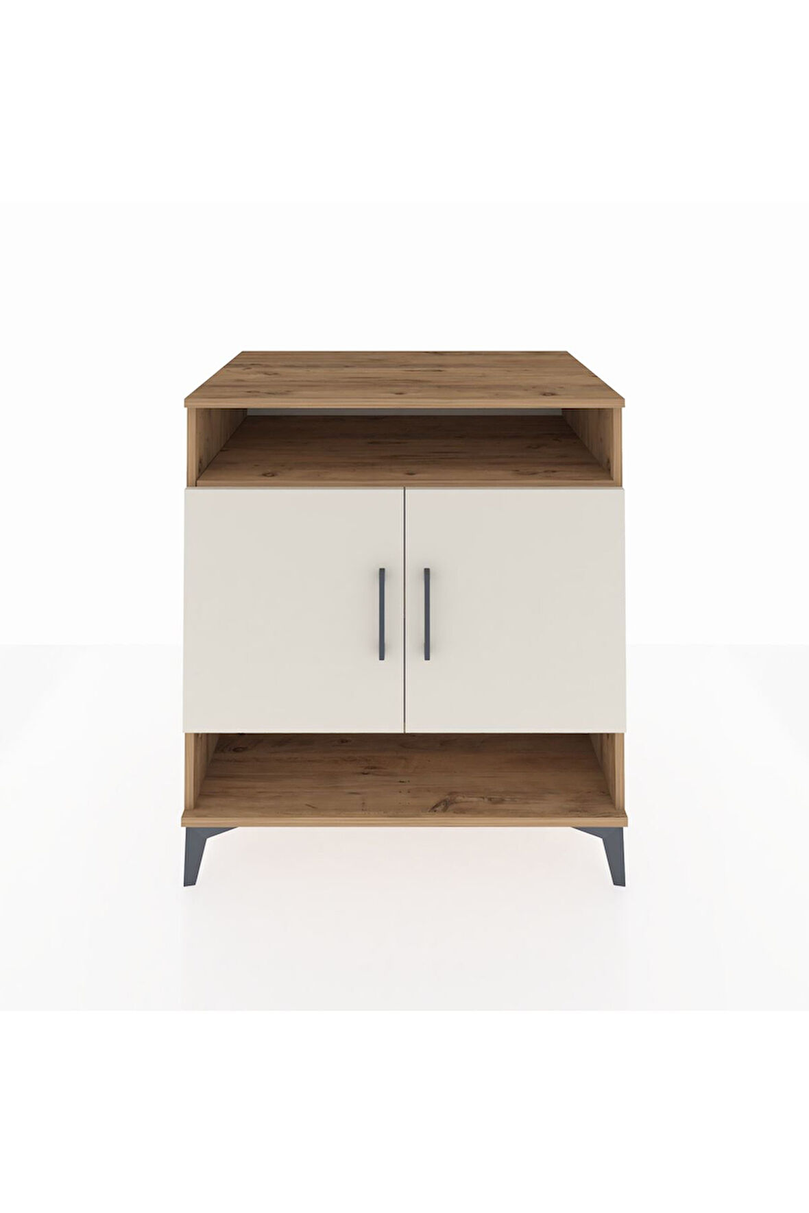 Kronos Şifonyer 3 Raflı 2 Kapaklı 88x59x96 Çam-Aytaşı