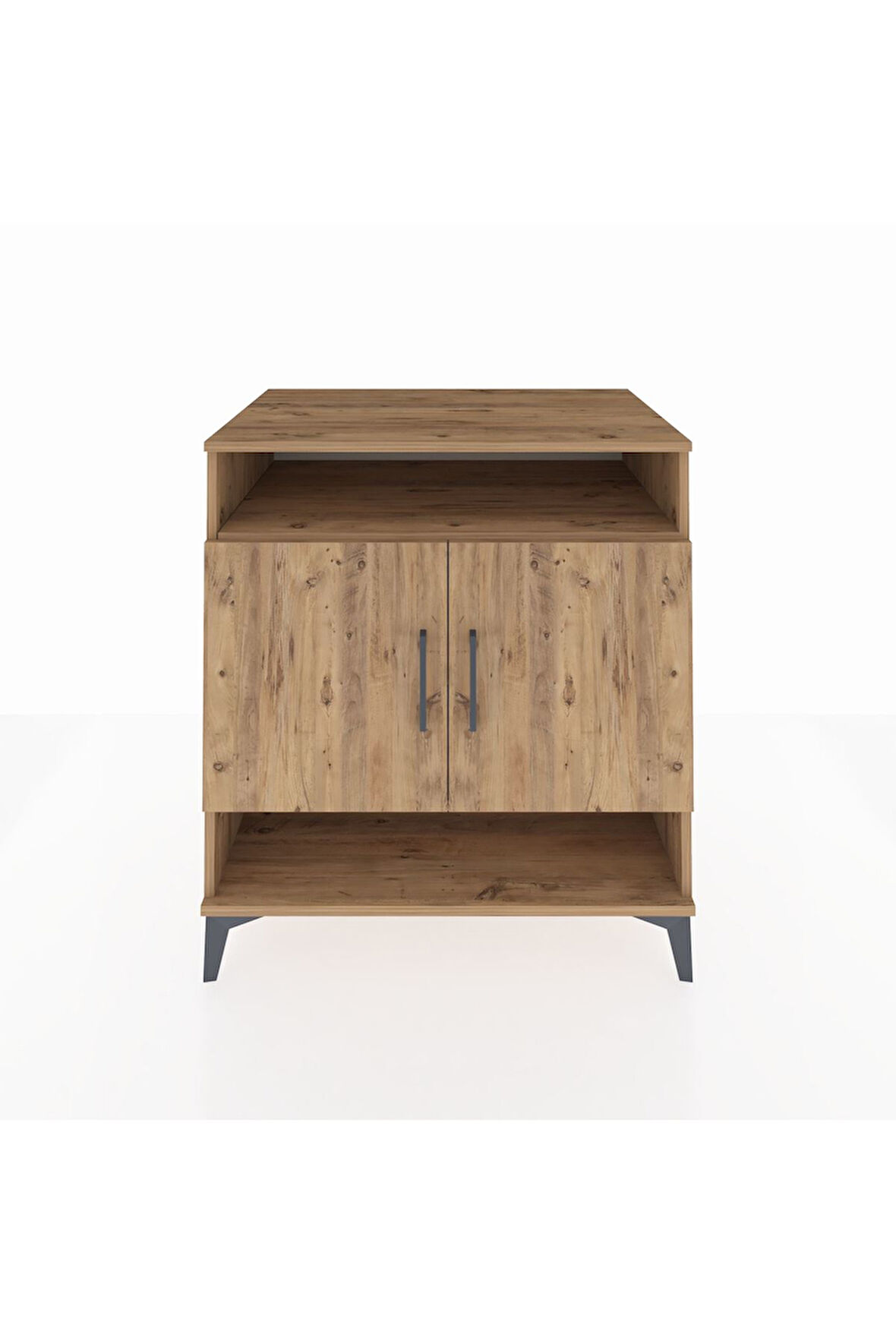 Kronos Şifonyer 3 Raflı 2 Kapaklı 88x59x96 Çam-Çam