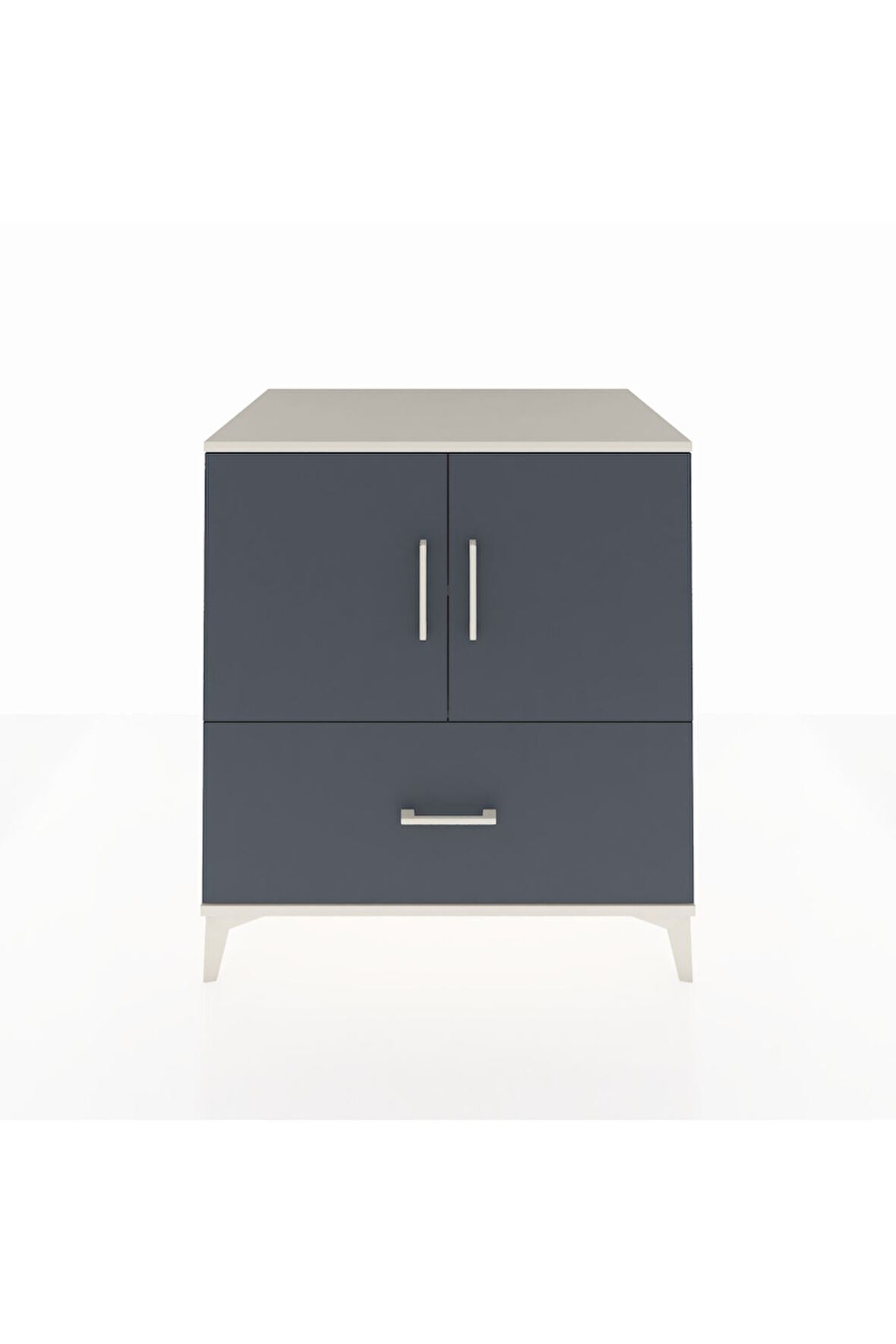 Kronos Şifonyer 2 Raflı Tek Çekmeceli 2 Kapaklı 88x59x96 Aytaşı-Antrasit