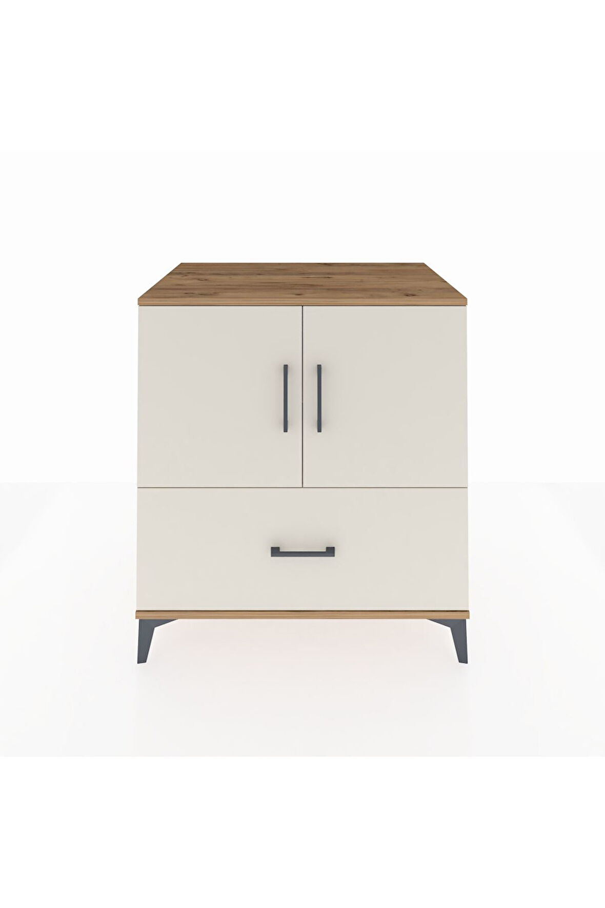 Kronos Şifonyer 2 Raflı Tek Çekmeceli 2 Kapaklı 88x59x96 Çam-Aytaşı