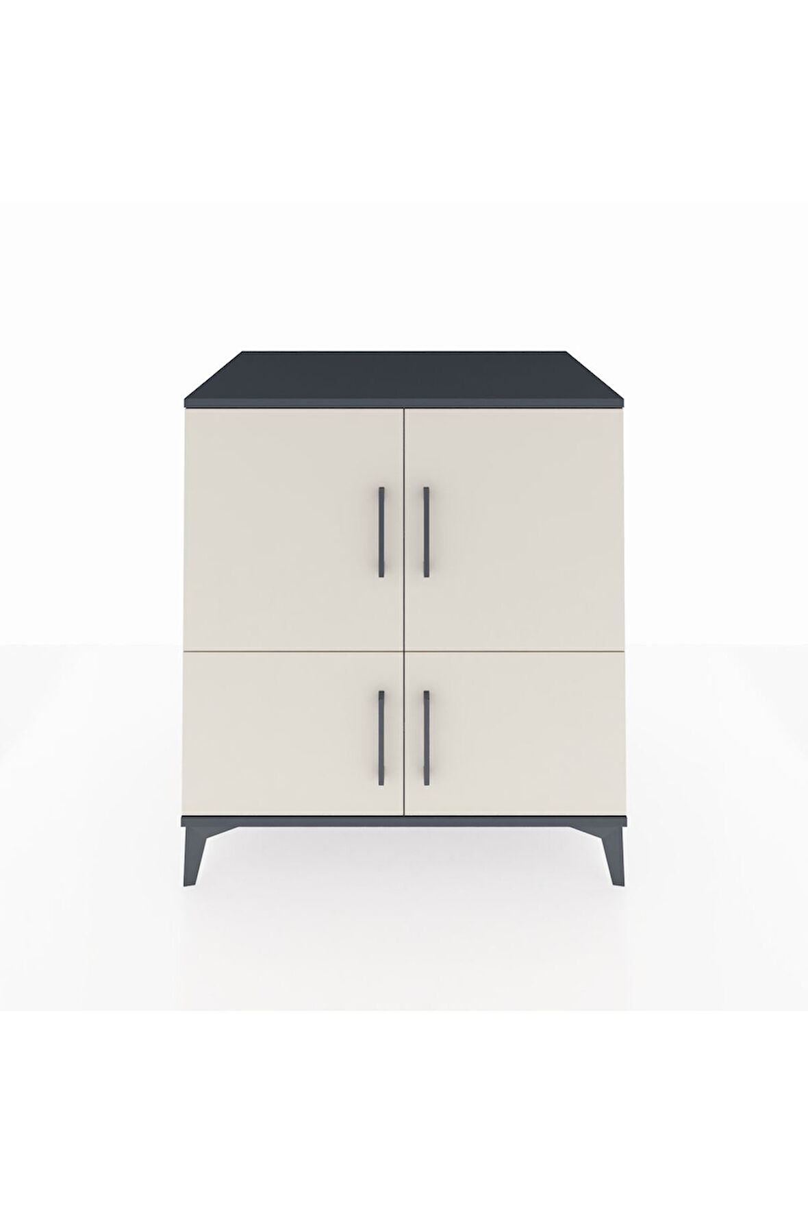 Kronos Şifonyer 3 Raflı 4 Kapaklı 88x59x96 Antrasit-Aytaşı