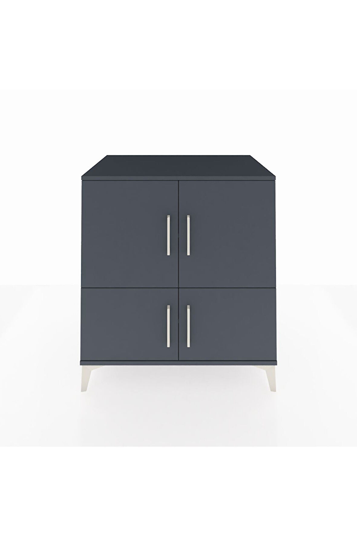 Kronos Şifonyer 3 Raflı 4 Kapaklı 88x59x96 Antrasit-Antrasit