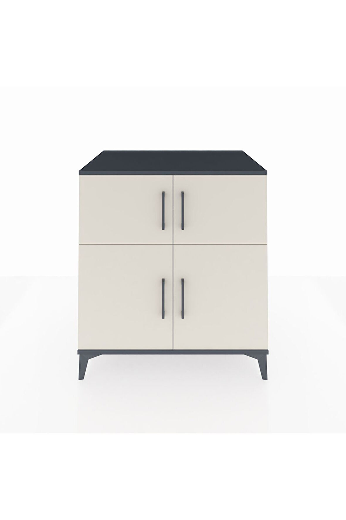 Kronos Şifonyer 3 Raflı 4 Kapaklı 88x59x96 Antrasit-Aytaşı