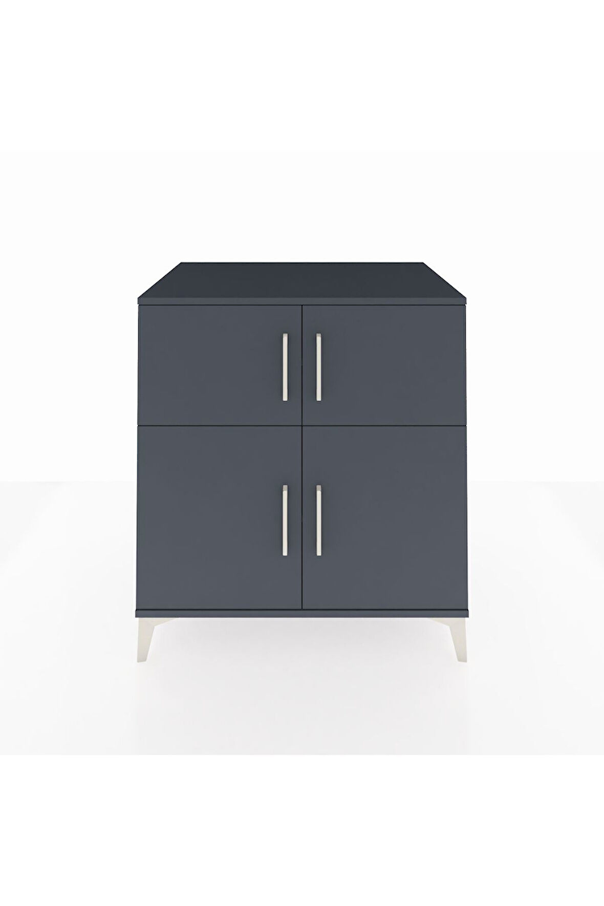 Kronos Şifonyer 3 Raflı 4 Kapaklı 88x59x96 Antrasit-Antrasit