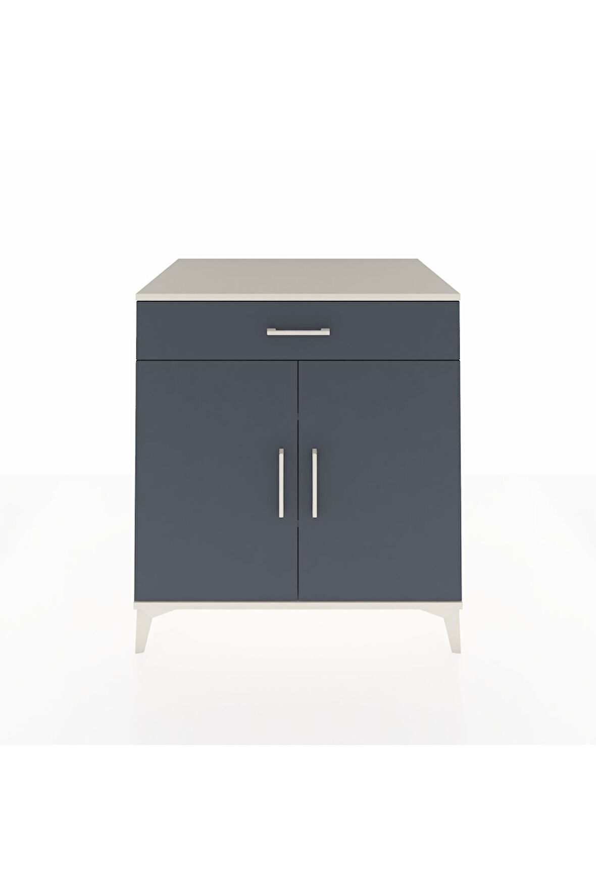 Kronos Şifonyer 2 Raflı Tek Çekmeceli 2 Kapaklı 88x59x96 Aytaşı-Antrasit