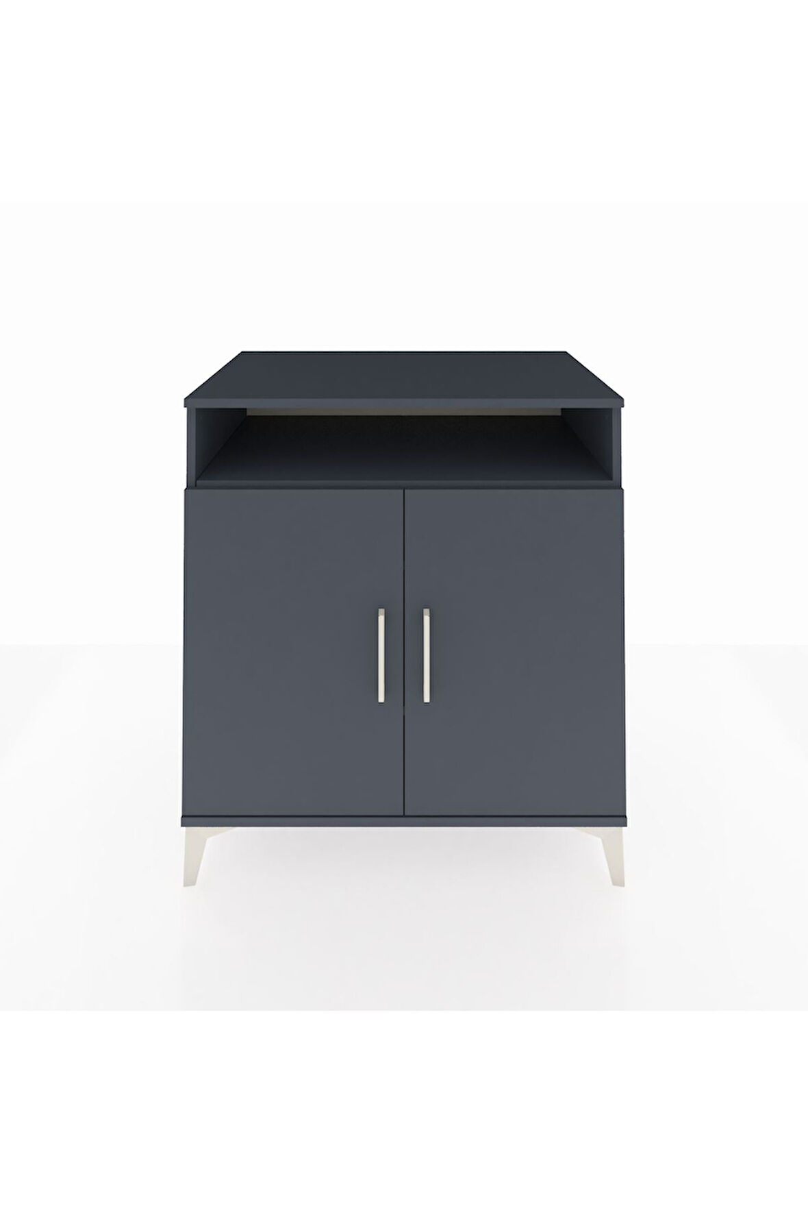 Kronos Şifonyer 3 Raflı 2 Kapaklı 88x59x96 Antrasit-Antrasit