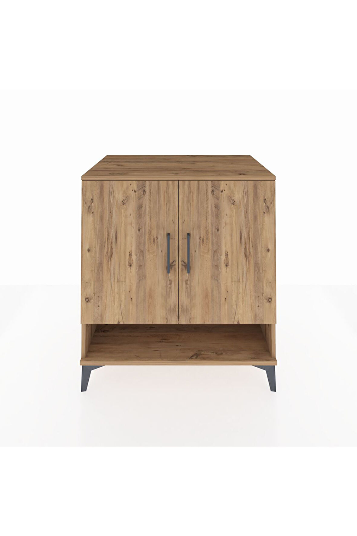 Kronos Şifonyer 3 Raflı 2 Kapaklı 88x59x96 Çam-Çam