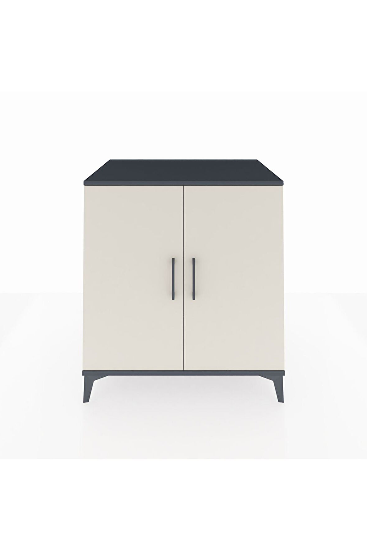 Kronos Şifonyer 2 Raflı 2 Kapaklı 88x59x96 Antrasit-Aytaşı