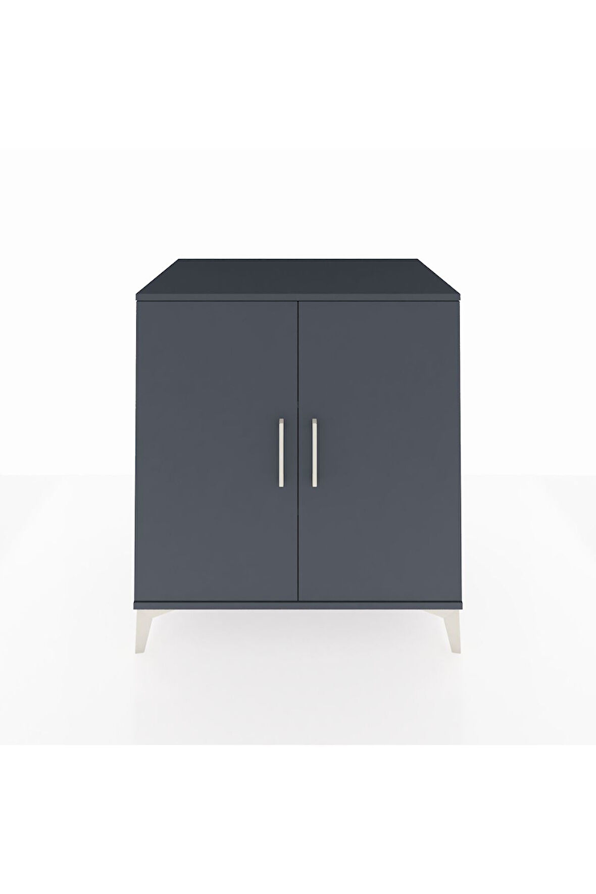 Kronos Şifonyer 2 Raflı 2 Kapaklı 88x59x96 Antrasit-Antrasit