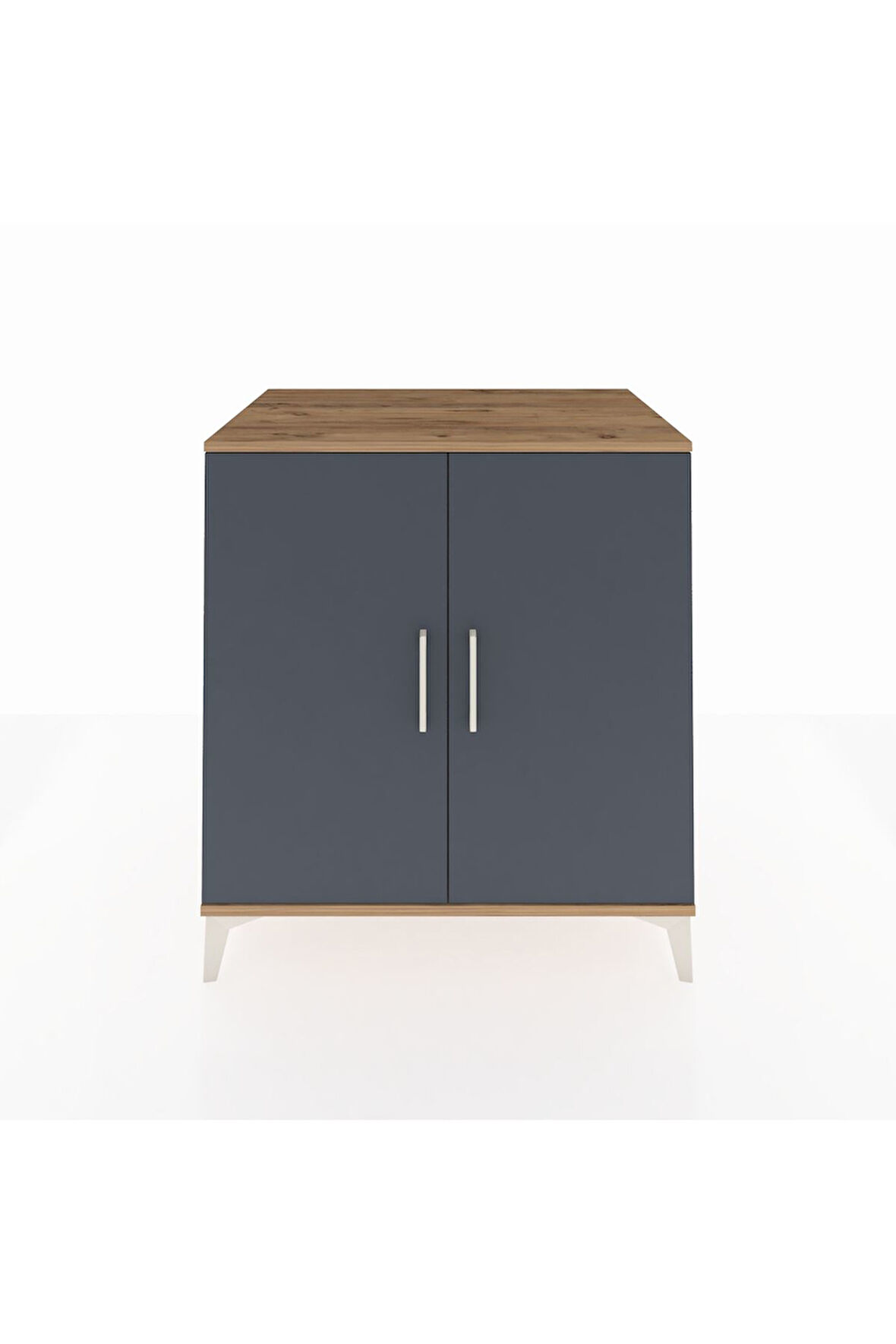 Kronos Şifonyer 2 Kapaklı 88x59x96 Çam-Antrasit