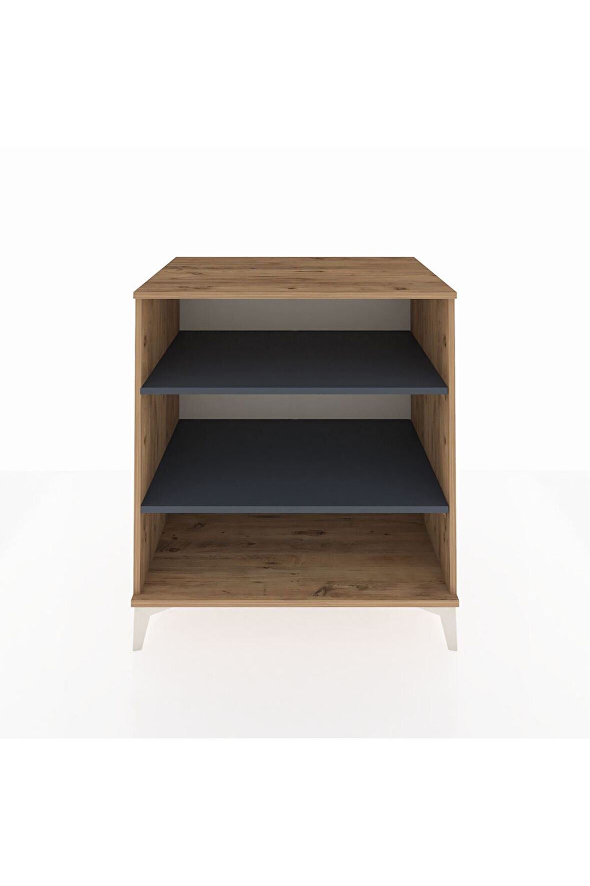 Kronos Şifonyer 2 Raflı 88x59x96 Çam-Antrasit