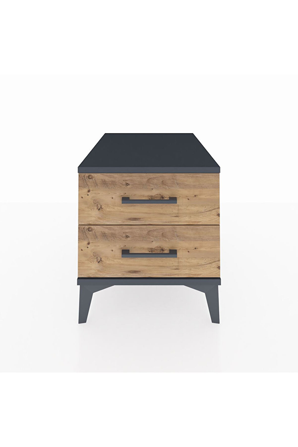 Kronos Komodin 2 Çekmeceli 44x59x48 Antrasit-Çam