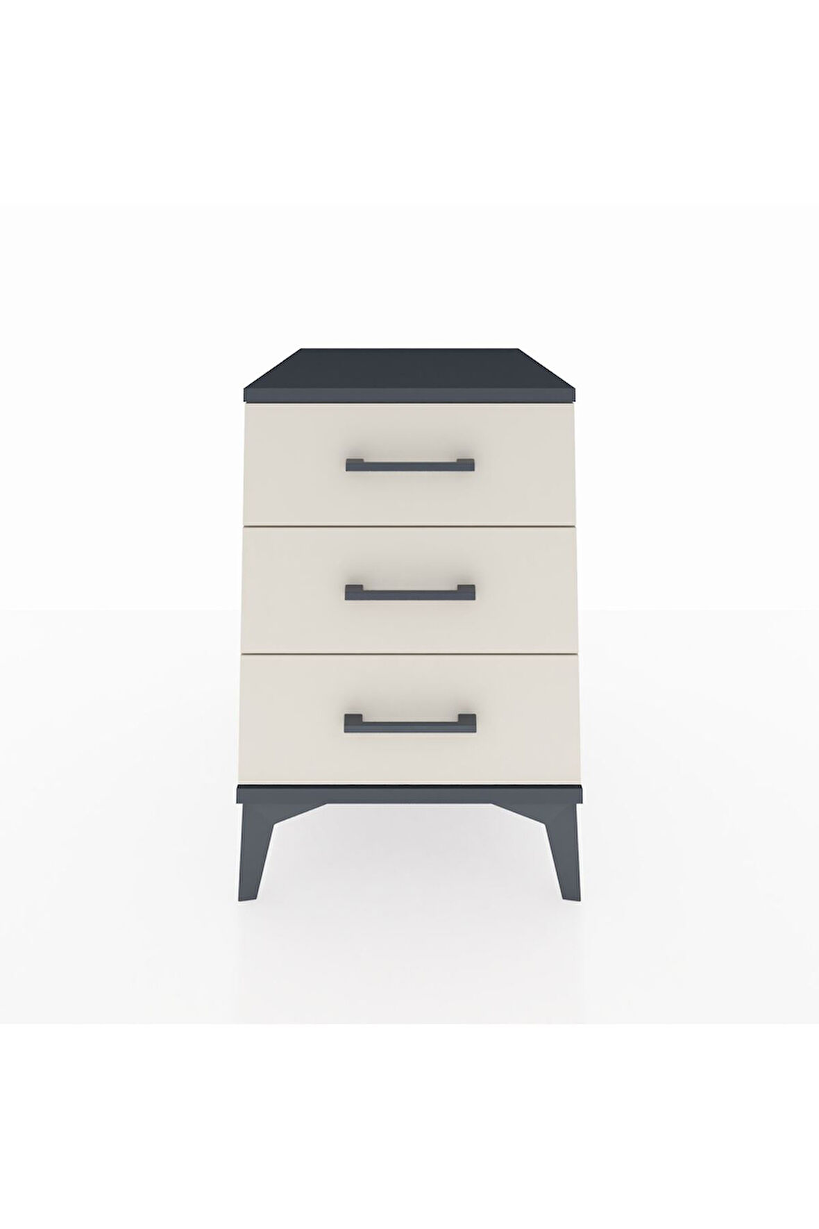 Kronos Komodin 3 Çekmeceli 44x59x64 Antrasit-Aytaşı