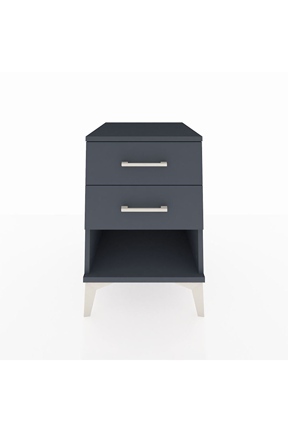 Kronos Komodin 2 Çekmeceli 44x59x64 Antrasit-Antrasit