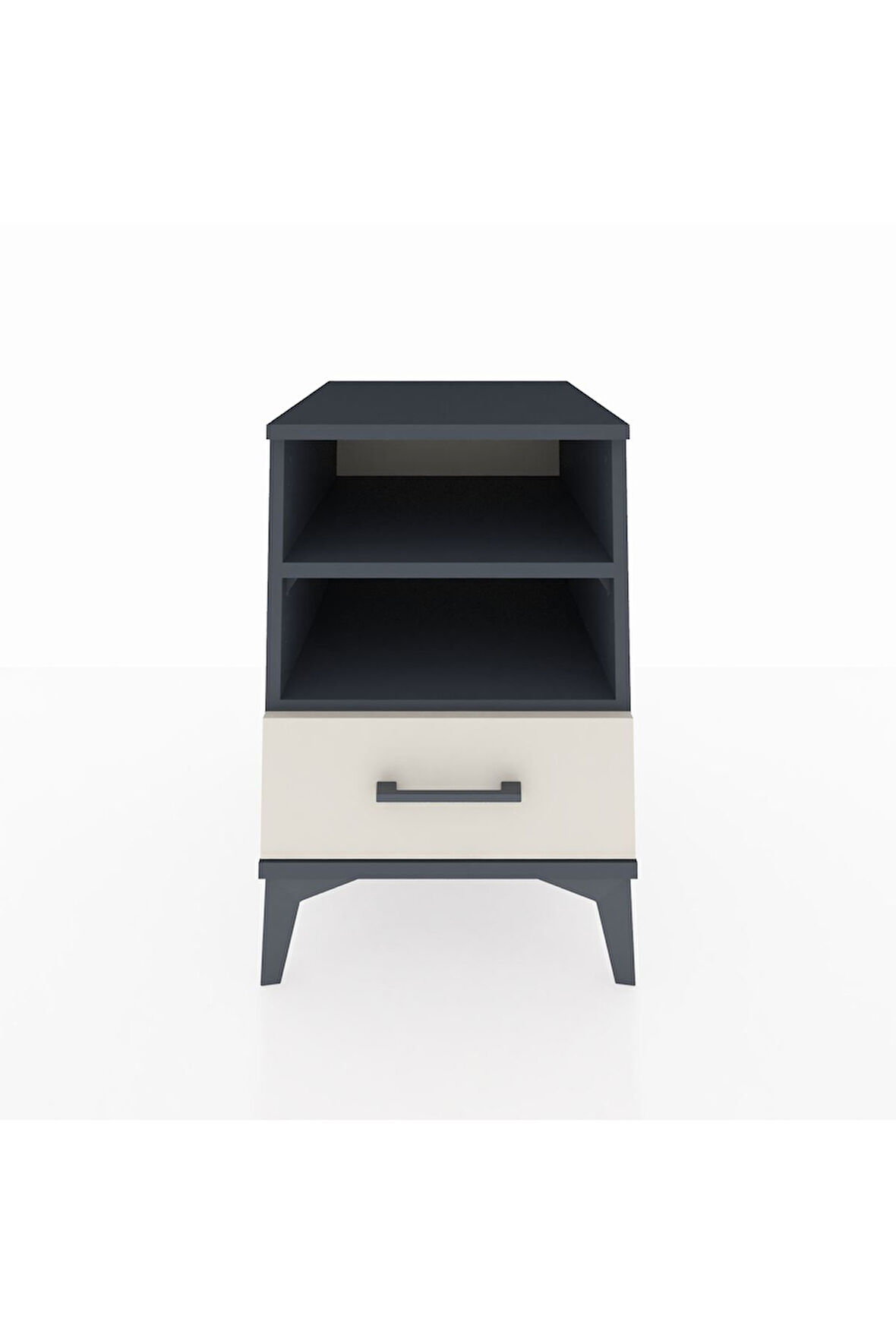 Kronos Komodin 2 Raflı Tek Çekmeceli 44x59x64 Antrasit-Aytaşı