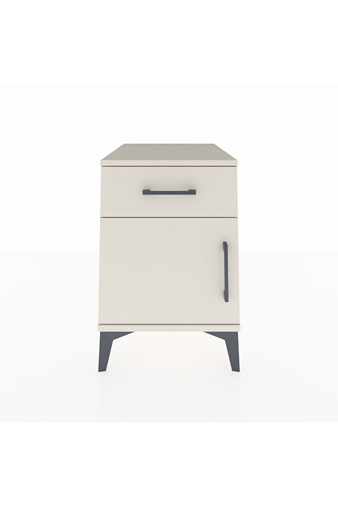 Kronos Komodin Tek Raflı Tek Çekmeceli Tek Kapaklı 44x59x64 Aytaşı-Aytaşı