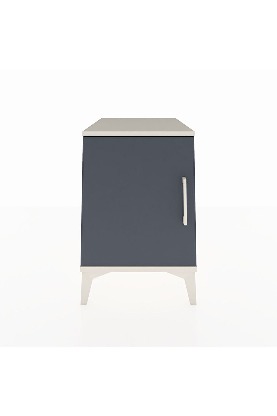 Kronos Komodin 2 Raflı Tek Kapaklı 44x59x64 Aytaşı-Antrasit