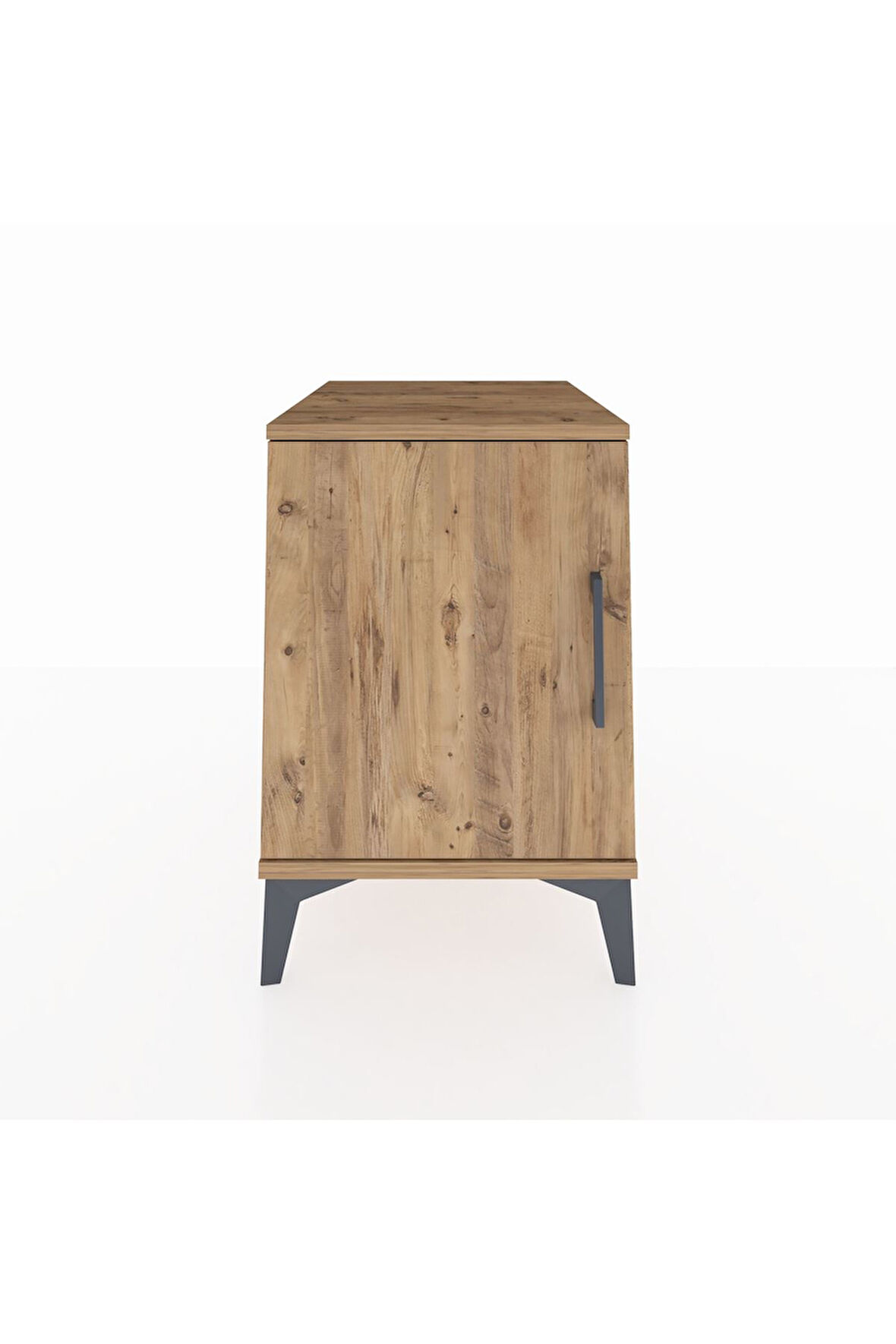 Kronos Komodin 2 Raflı Tek Kapaklı 44x59x64 Çam-Çam