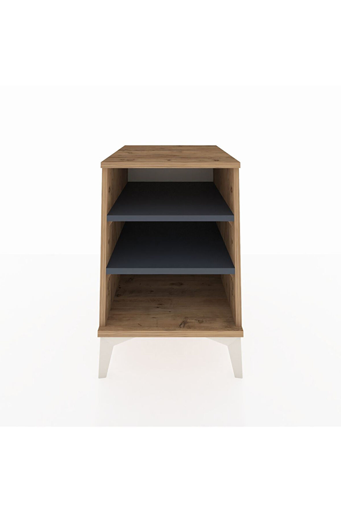 Kronos Komodin 2 Raflı 44x59x64 Çam-Antrasit