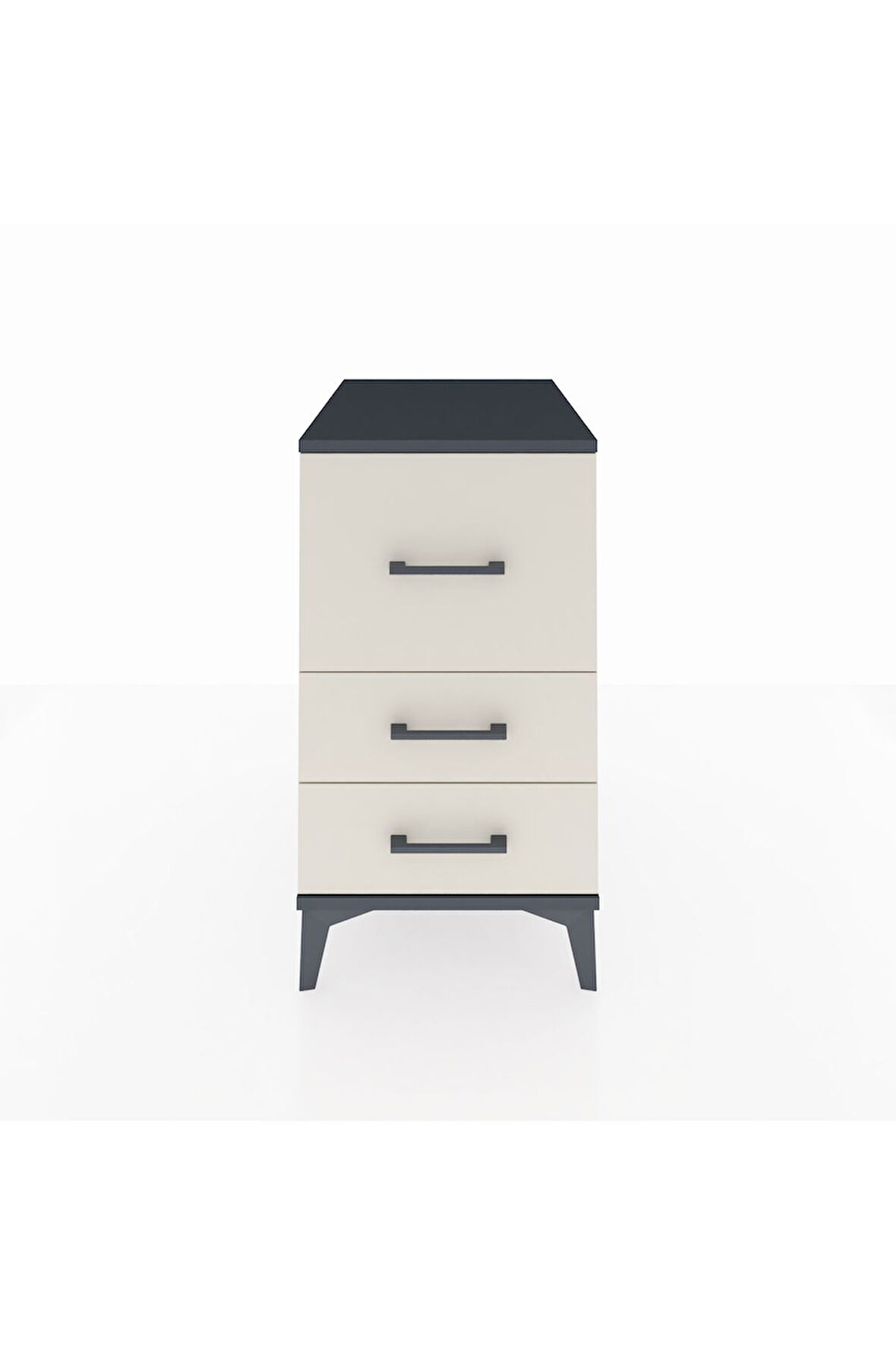 Kronos Komodin 3 Çekmeceli 44x59x80 Antrasit-Aytaşı