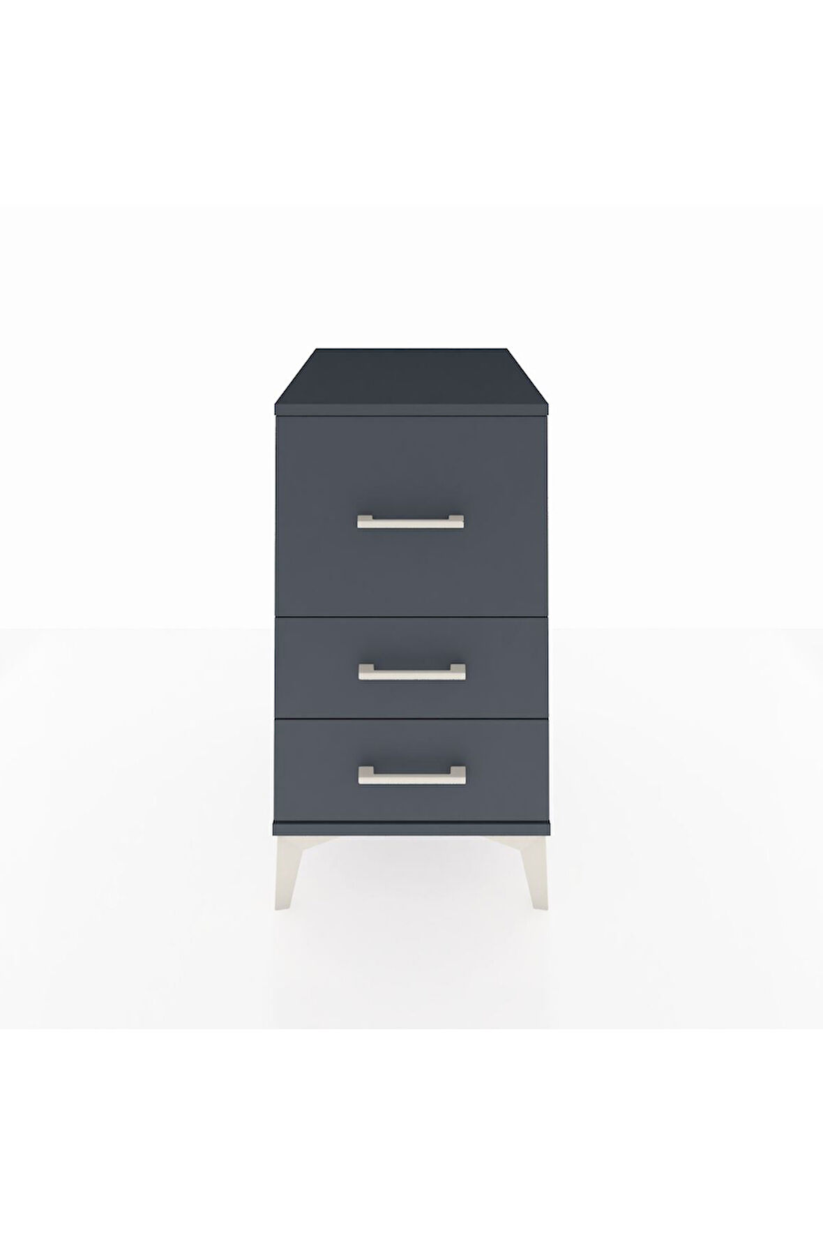 Kronos Komodin 3 Çekmeceli 44x59x80 Antrasit-Antrasit