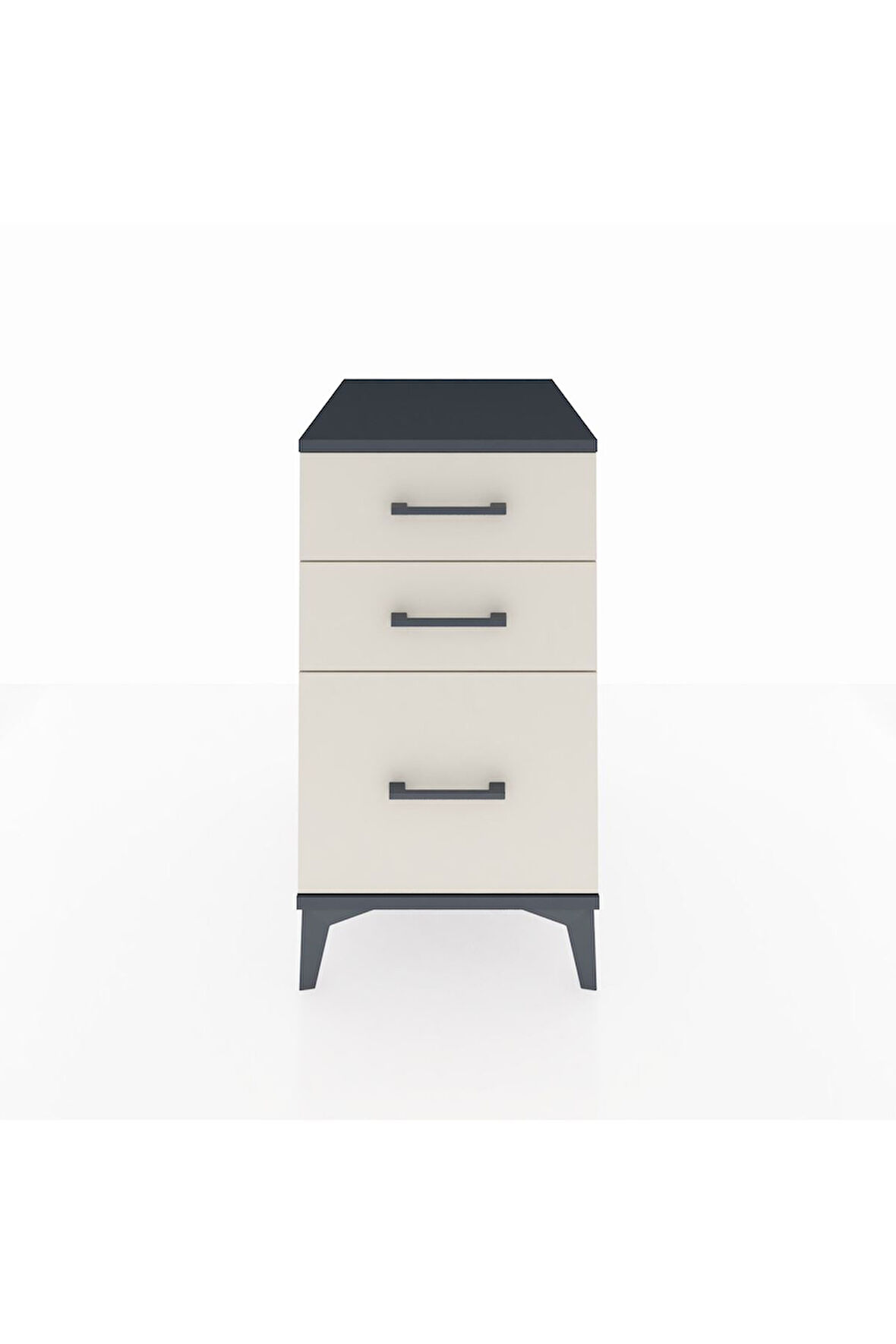 Kronos Komodin 3 Çekmeceli 44x59x80 Antrasit-Aytaşı