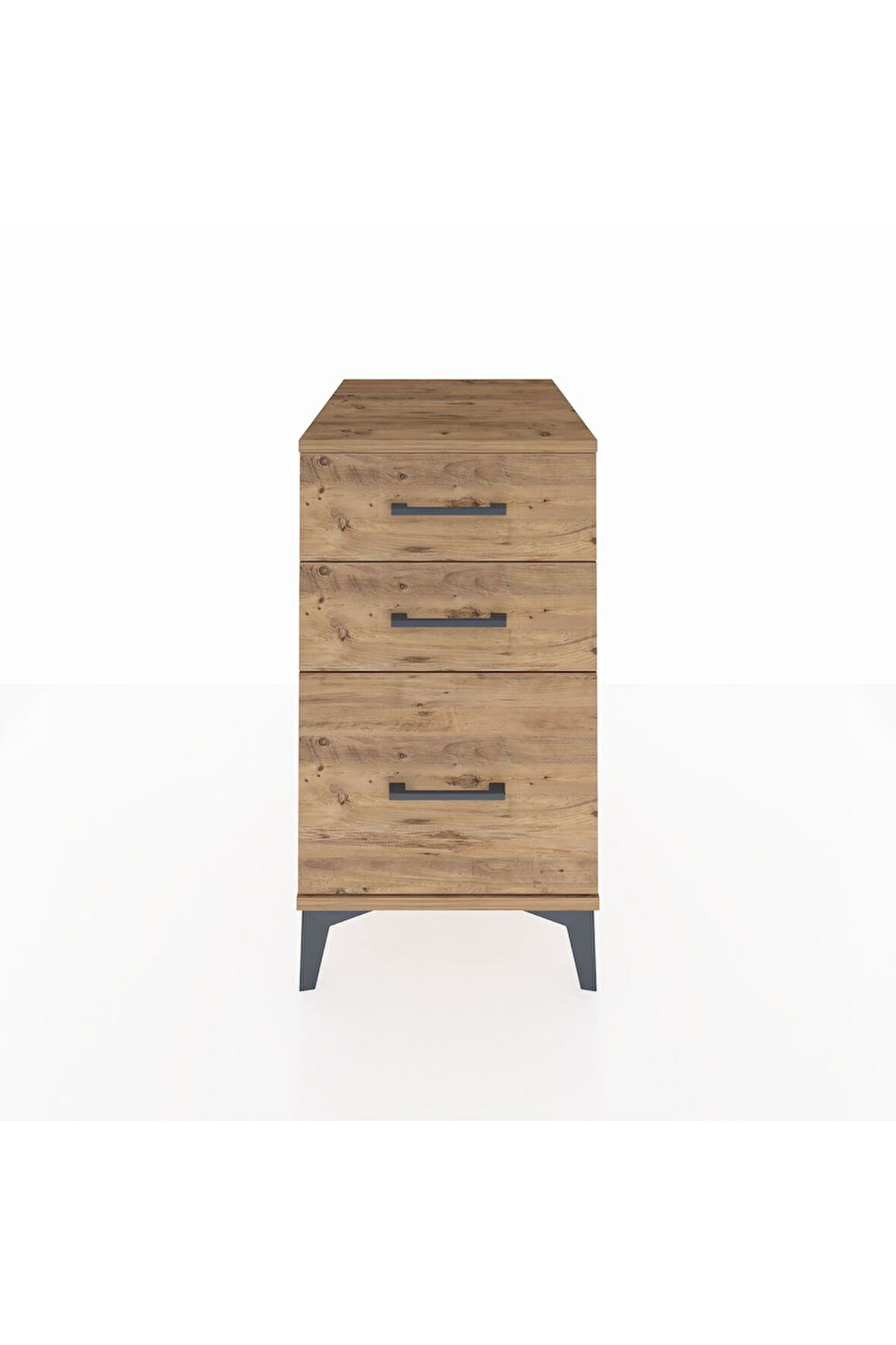 Kronos Komodin 3 Çekmeceli 44x59x80 Çam-Çam