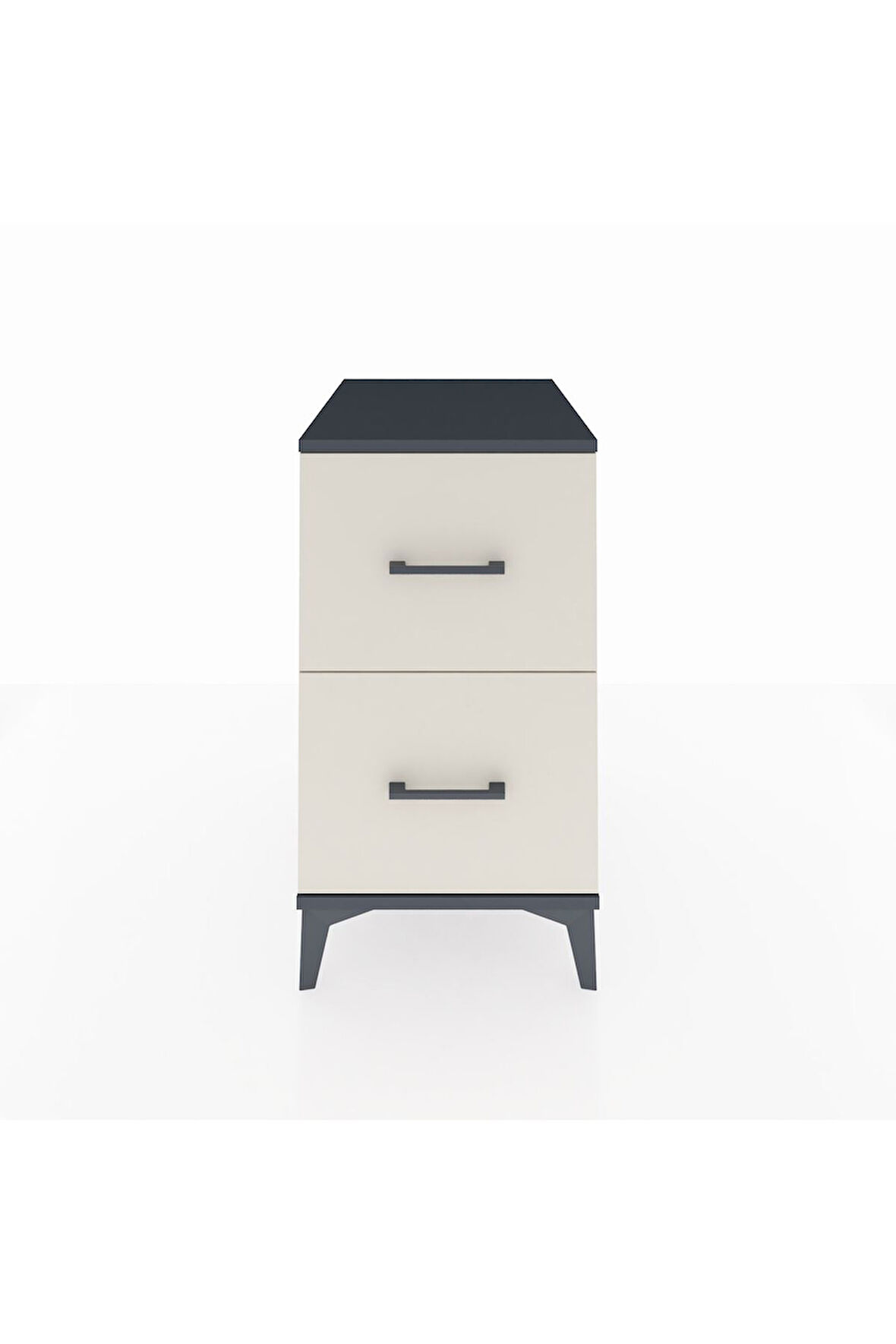 Kronos Komodin 2 Çekmeceli 44x59x80 Antrasit-Aytaşı