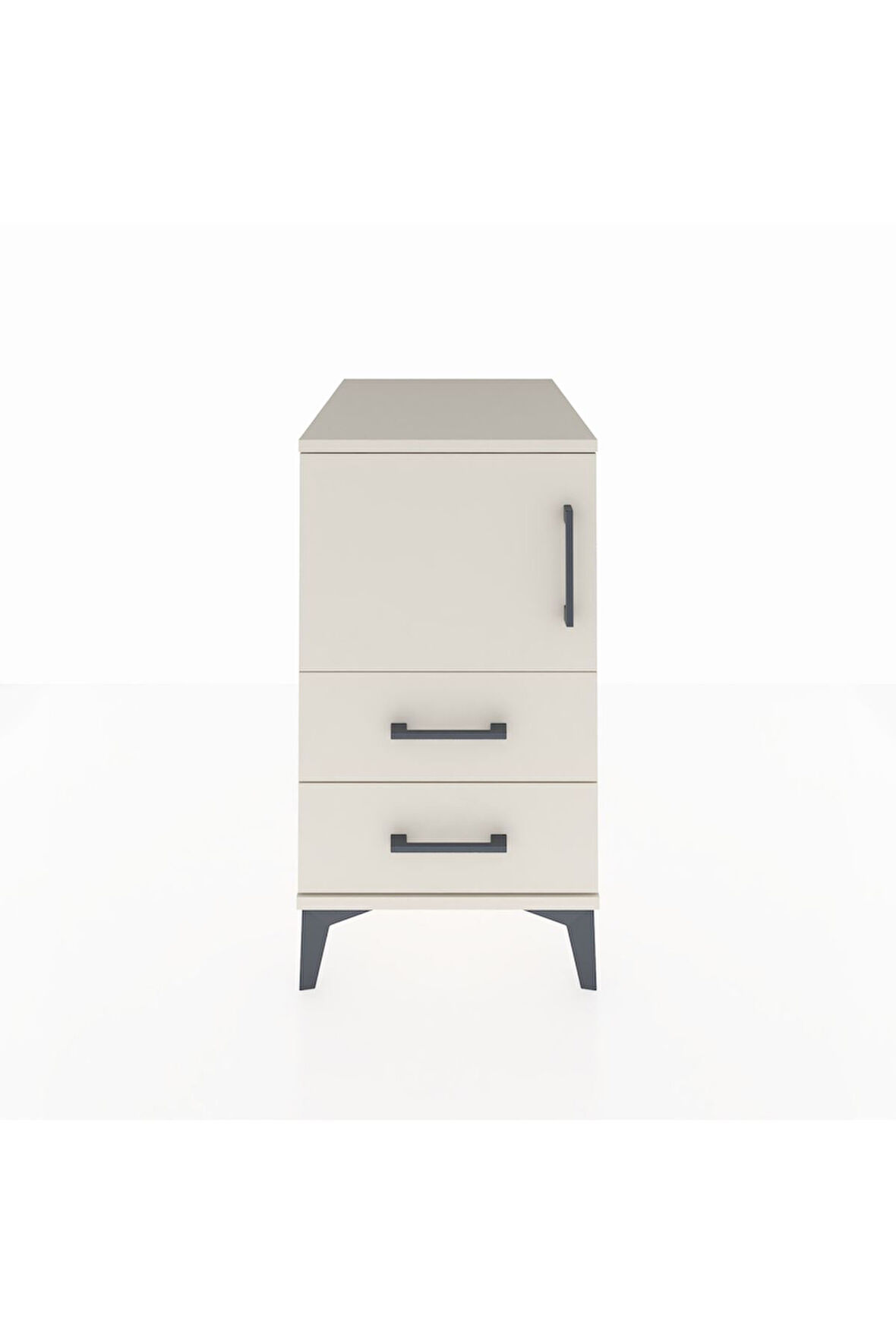 Kronos Komodin 2 Raflı 2 Çekmeceli Tek Kapaklı 44x59x80 Aytaşı-Aytaşı