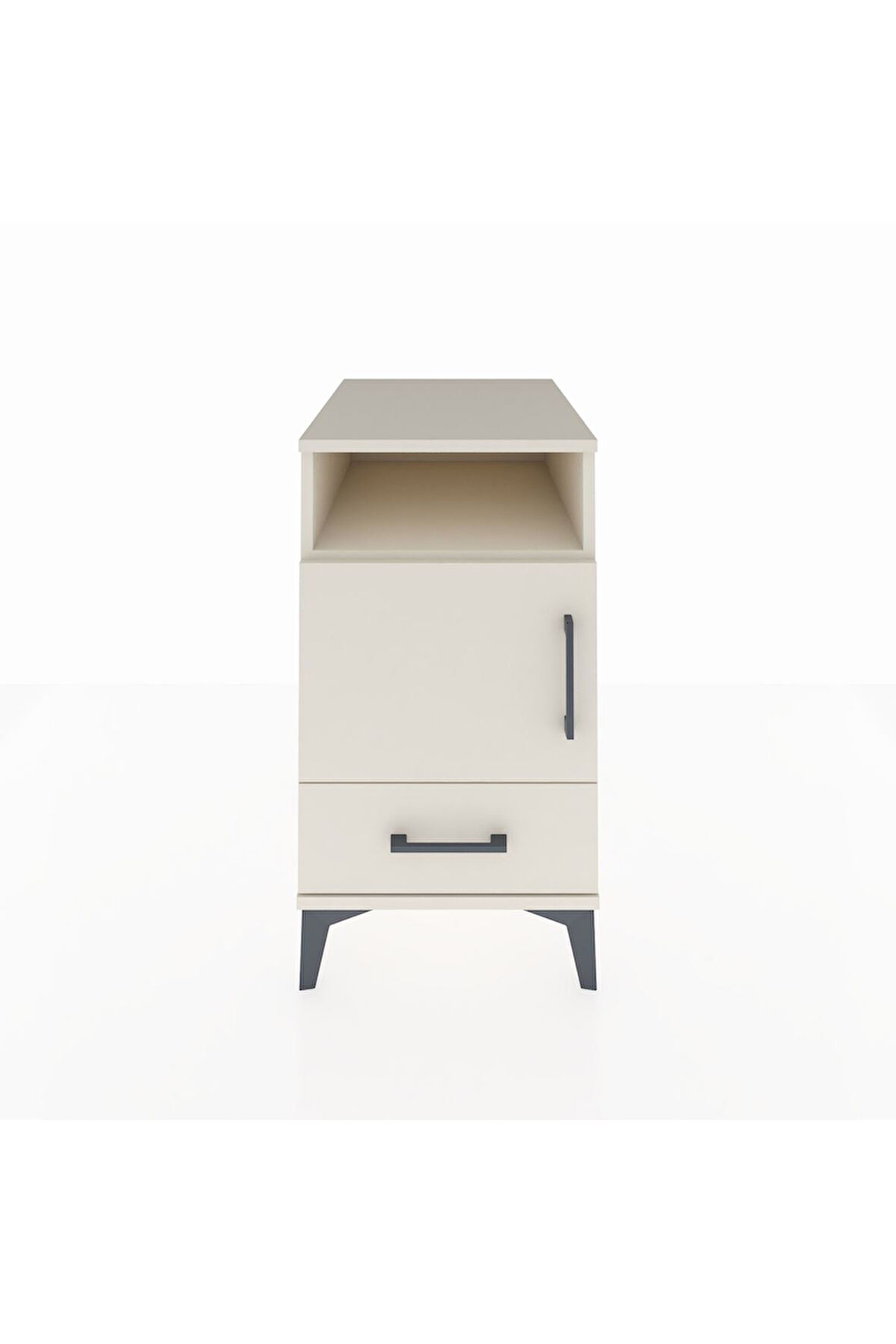 Kronos Komodin 3 Raflı Tek Çekmeceli Tek Kapaklı 44x59x80 Aytaşı-Aytaşı