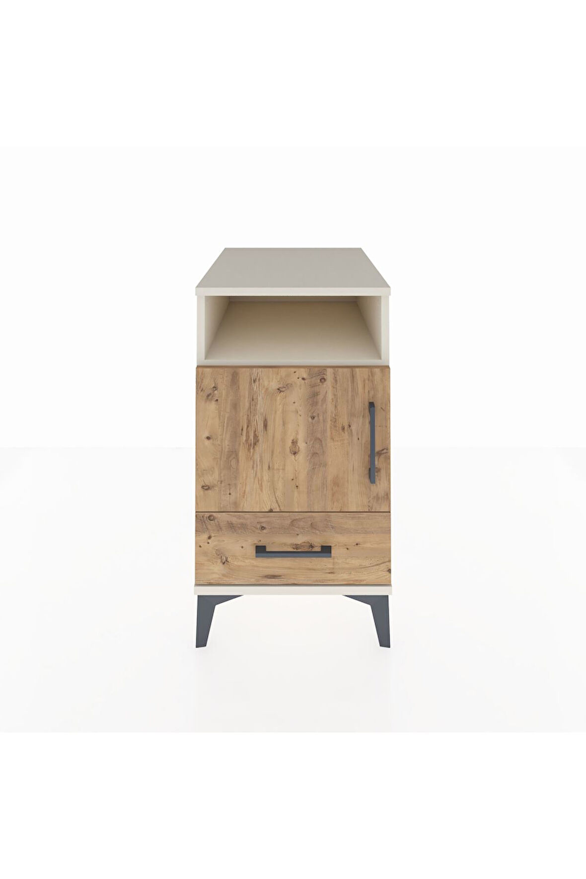 Kronos Komodin 3 Raflı Tek Çekmeceli Tek Kapaklı 44x59x80 Aytaşı-Çam