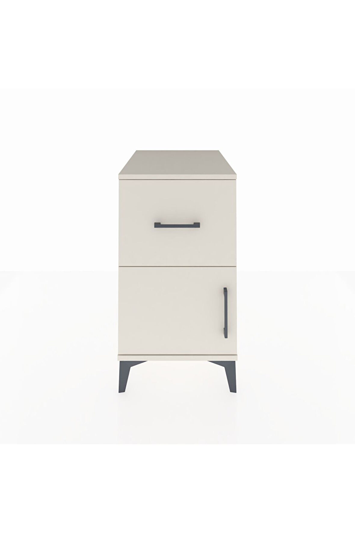 Kronos Komodin Tek Raflı Tek Çekmeceli Tek Kapaklı 44x59x80 Aytaşı-Aytaşı