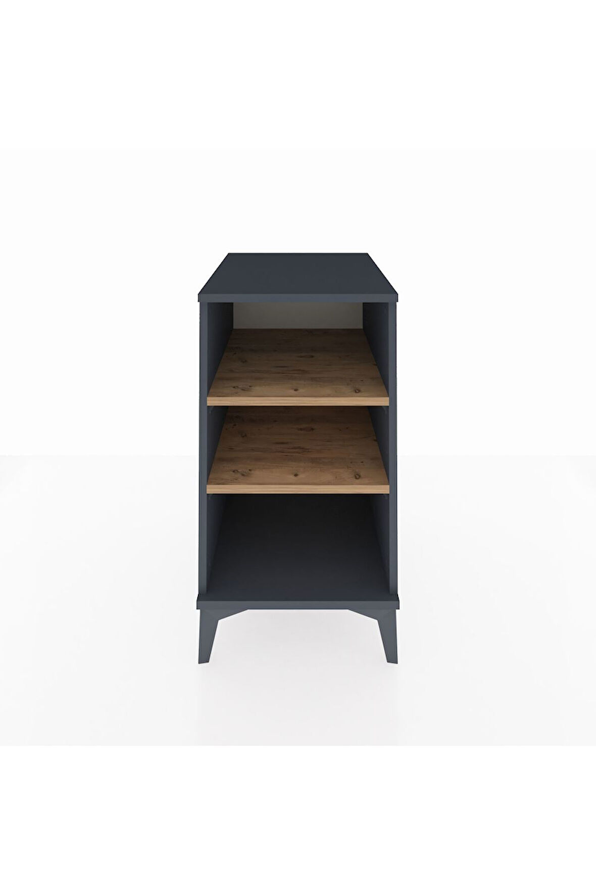 Kronos Komodin 2 Raflı 44x59x80 Antrasit-Çam