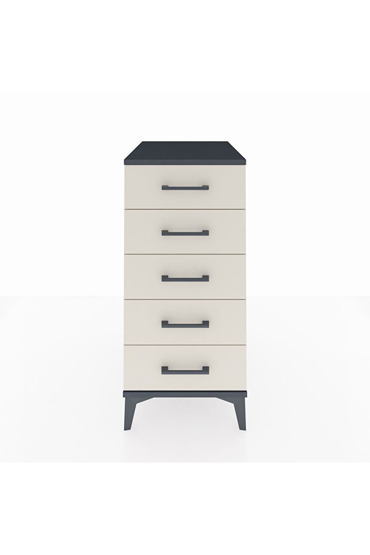Kronos Komodin 5 Çekmeceli 44x59x96 Antrasit-Aytaşı