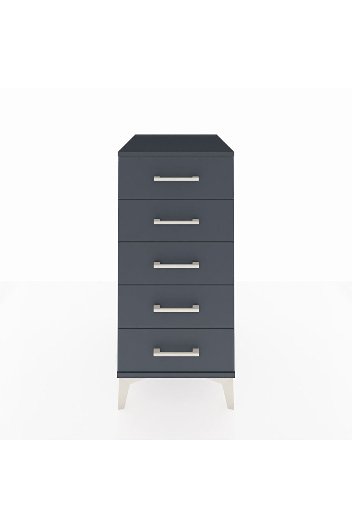 Kronos Komodin 5 Çekmeceli 44x59x96 Antrasit-Antrasit