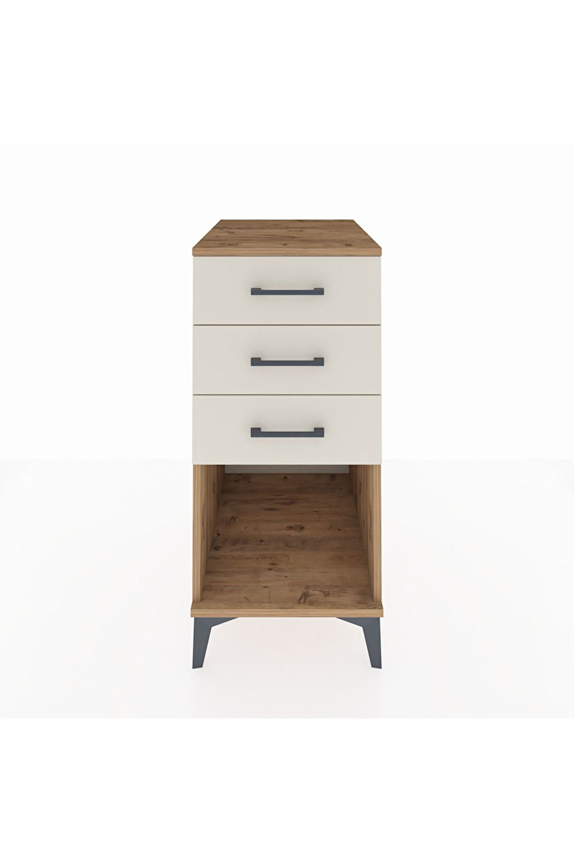 Kronos Komodin 3 Çekmeceli 44x59x96 Çam-Aytaşı